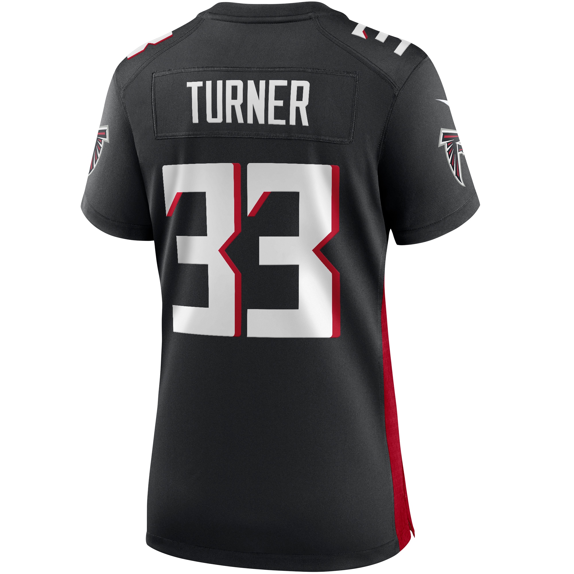 Atlanta Falcons Michael Turner Black Game Retired Player NFL Jersey Women's