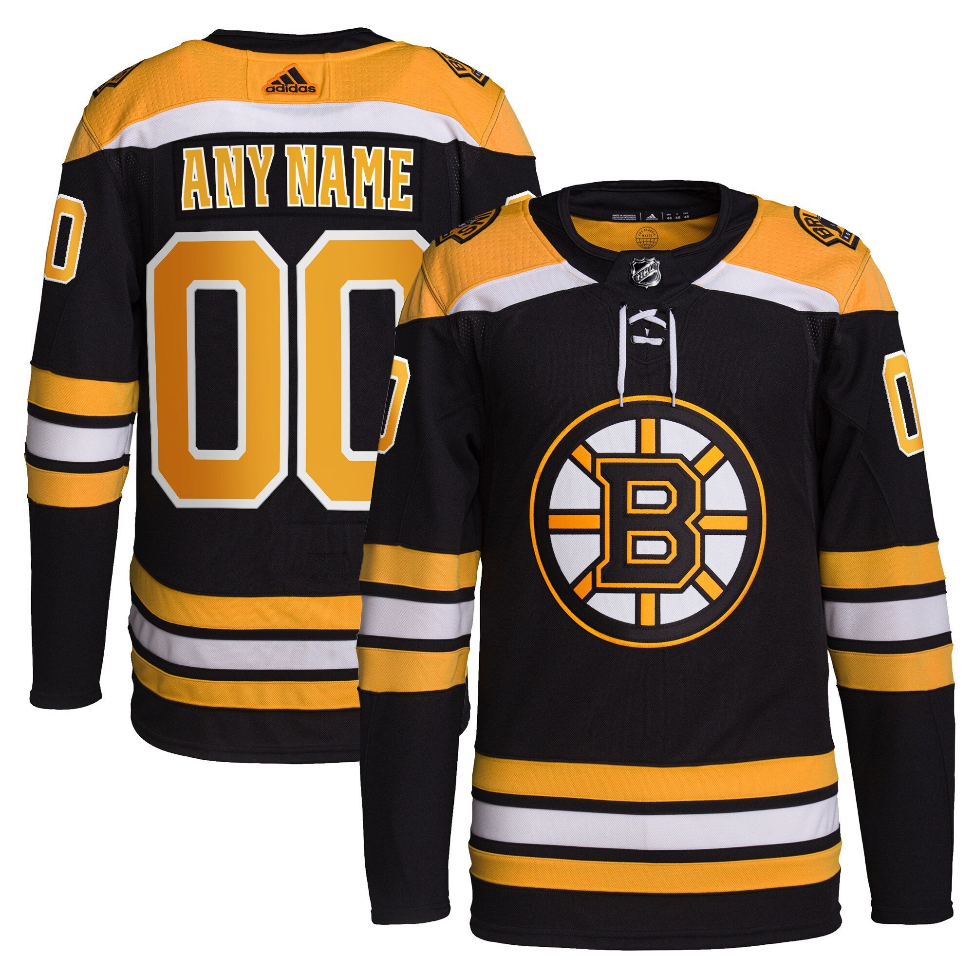 Boston Bruins Home Primegreen Custom Black NHL Jersey Men's