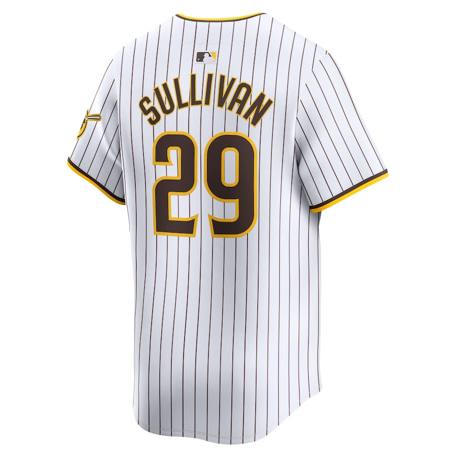 Brett Sullivan 29 San Diego Padres Home Limited Player White MLB Jersey Men's