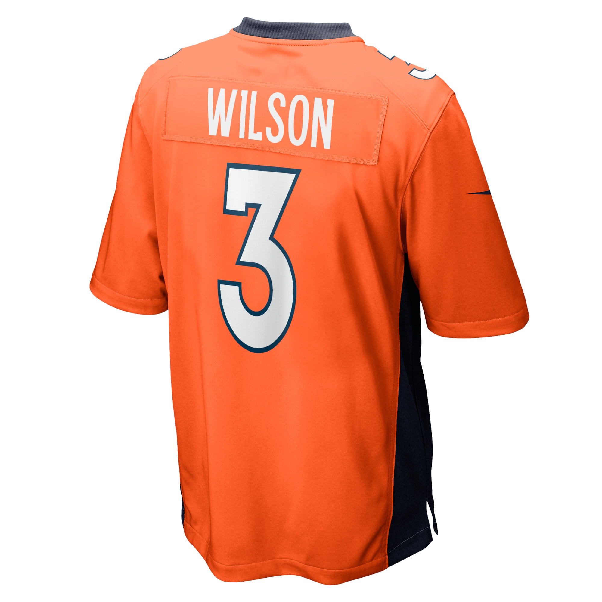 Denver Broncos Russell Wilson Orange Game NFL Jersey Youth