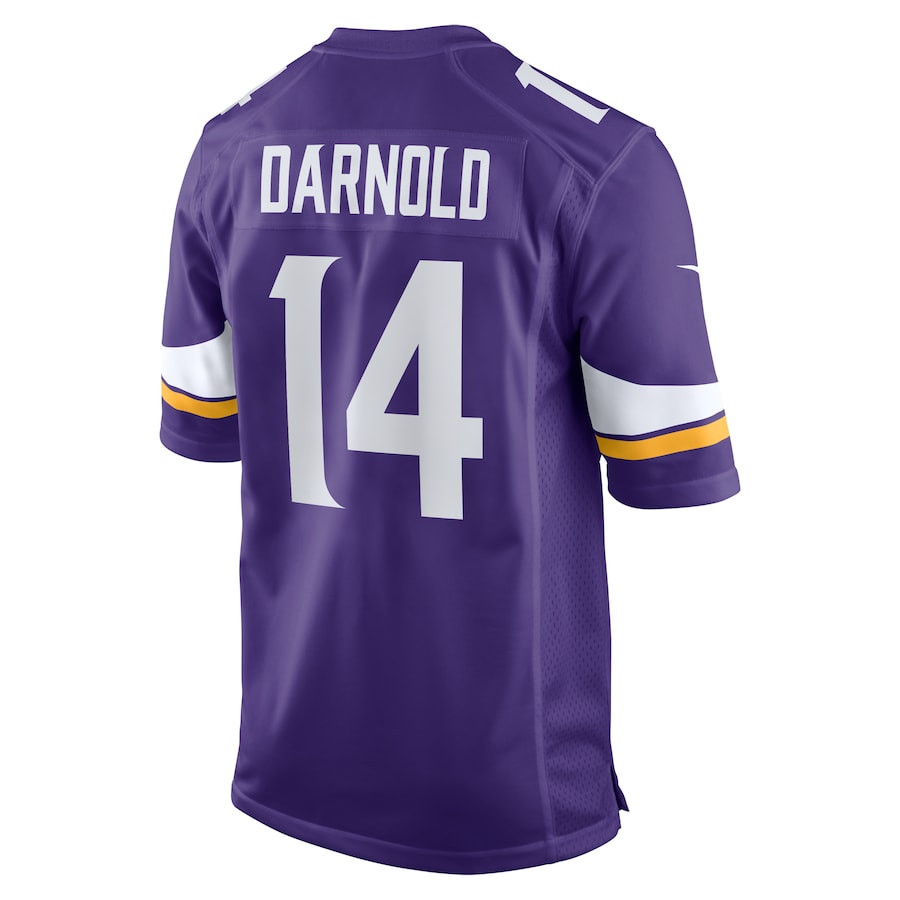 Sam Darnold 14 Minnesota Vikings Team Game Purple NFL Jersey Men's