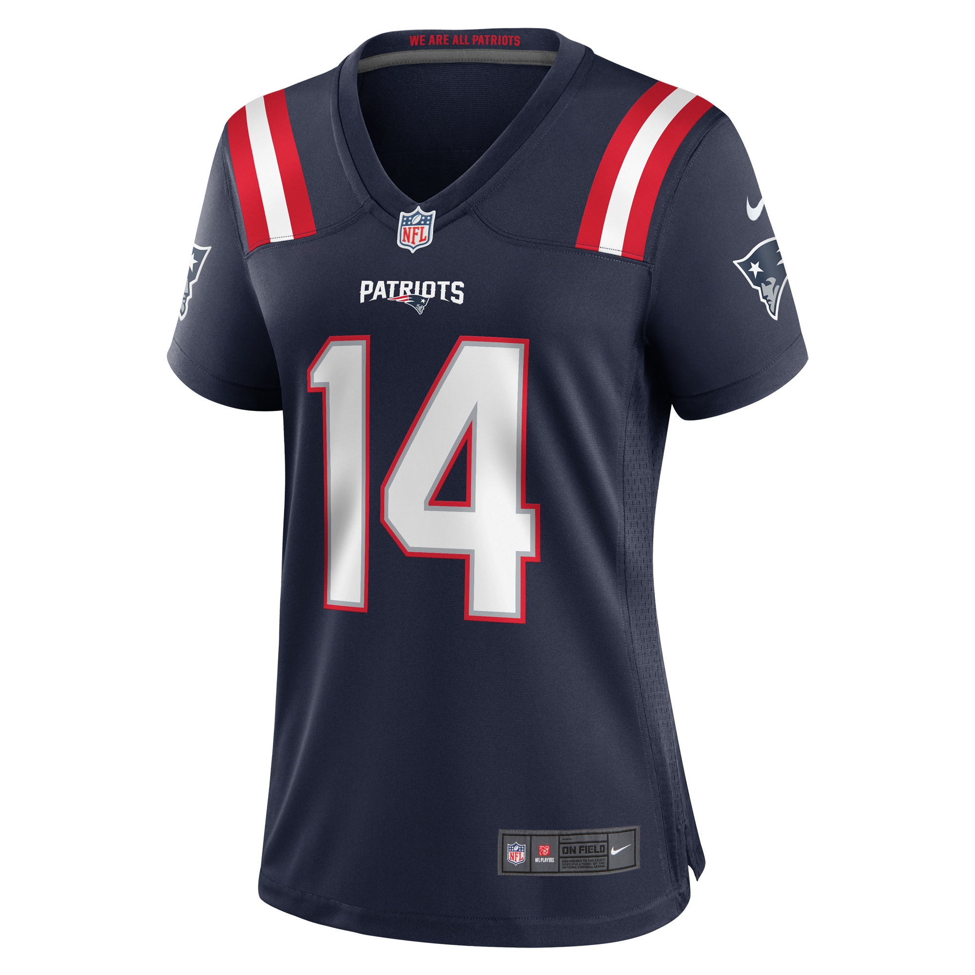 New England Patriots Tristan Vizcaino Navy Home Game Player NFL Jersey Women's