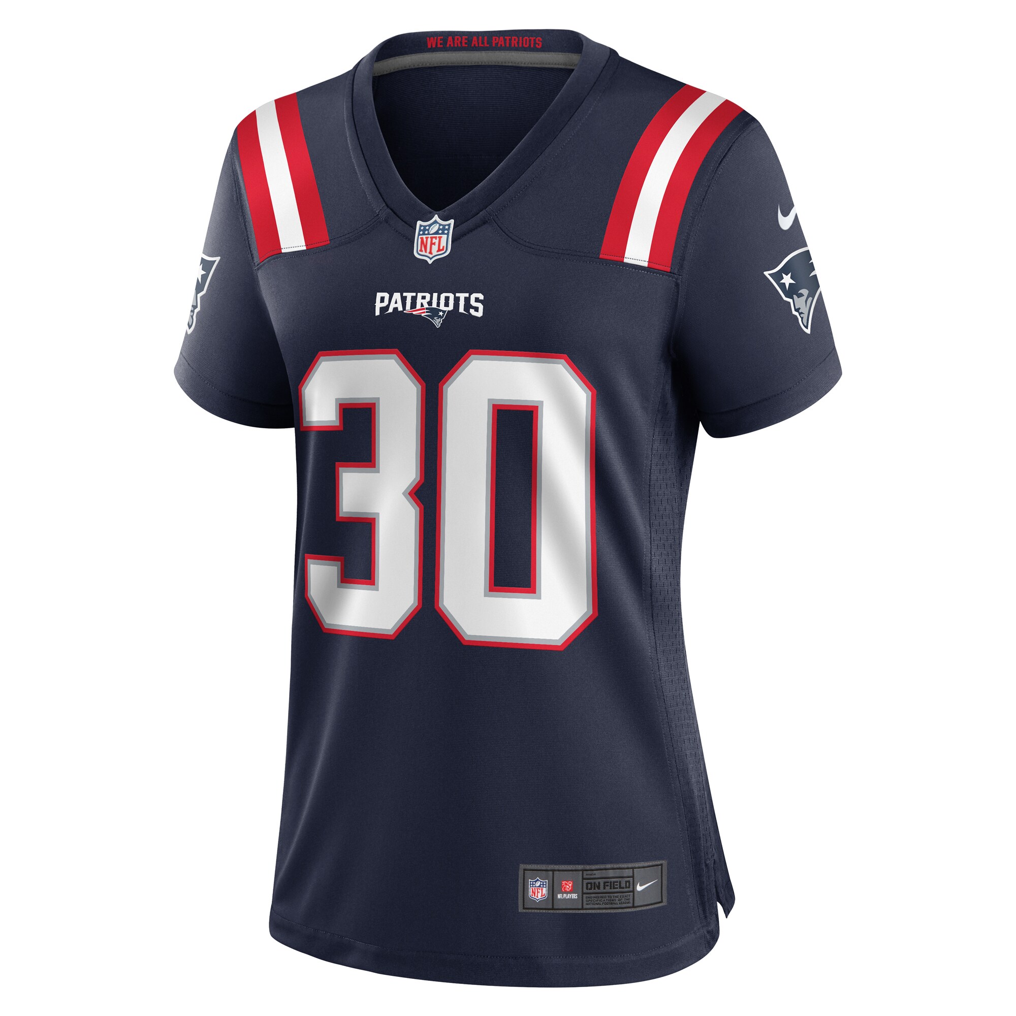 New England Patriots Marte Mapu Navy Team Game NFL Jersey Women's