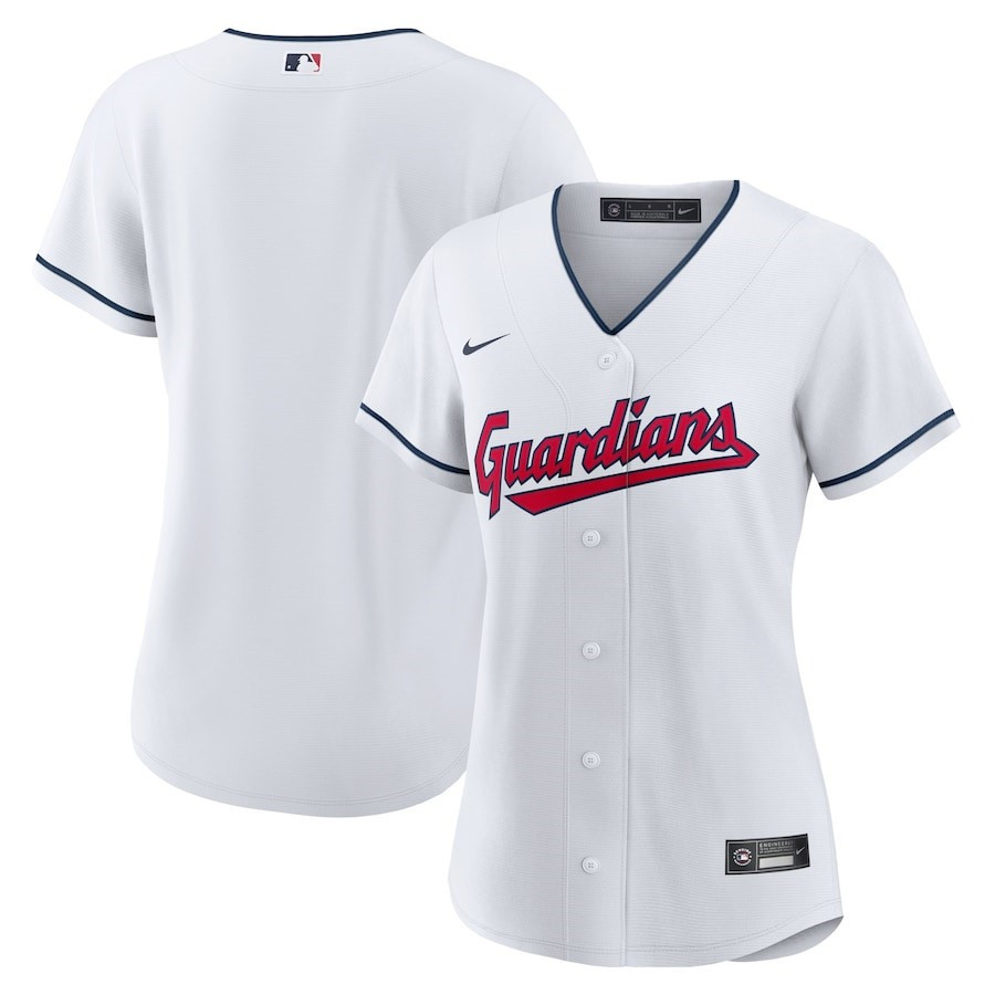 Cleveland Guardians Home Blank White MLB Jersey Women's