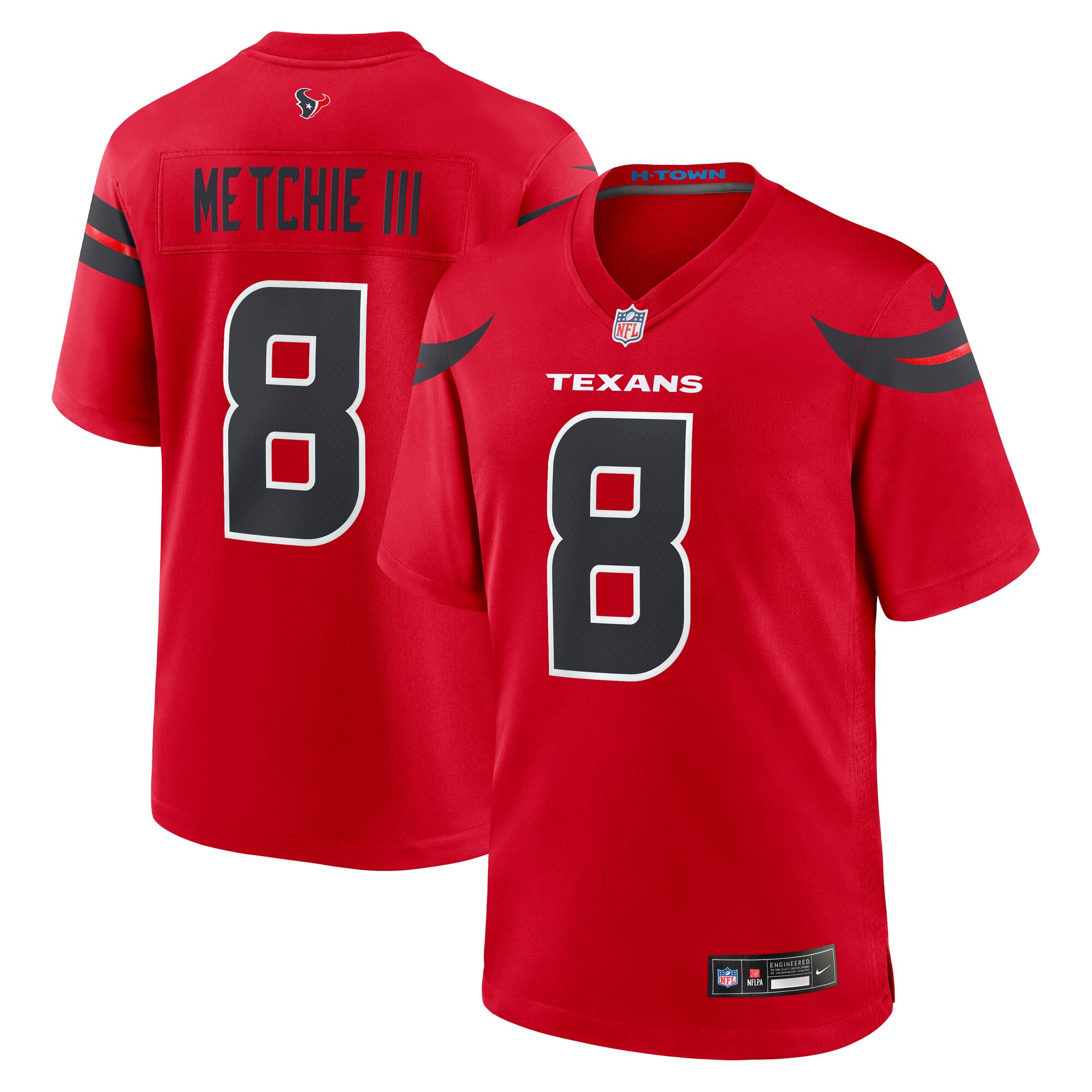 Houston Texans John Metchie III Red Alternate Game NFL Jersey Men's