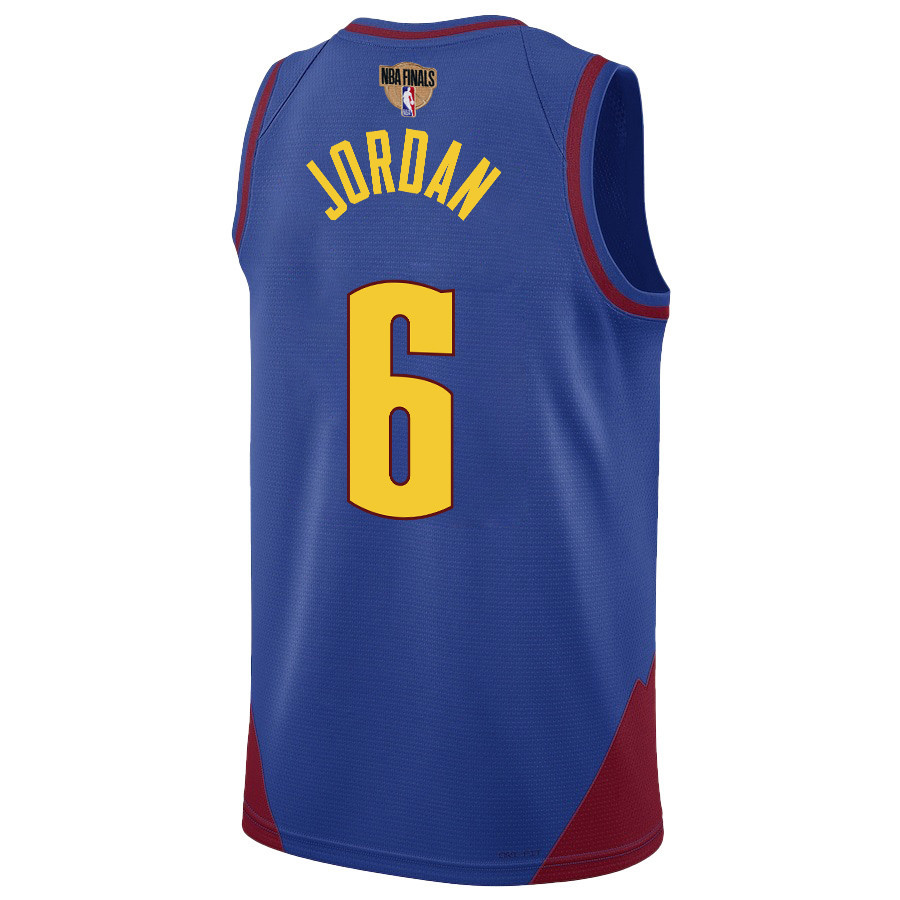 DeAndre Jordan 6 Denver Nuggets Final Champions 2023 Swingma Blue NBA Jersey Youth