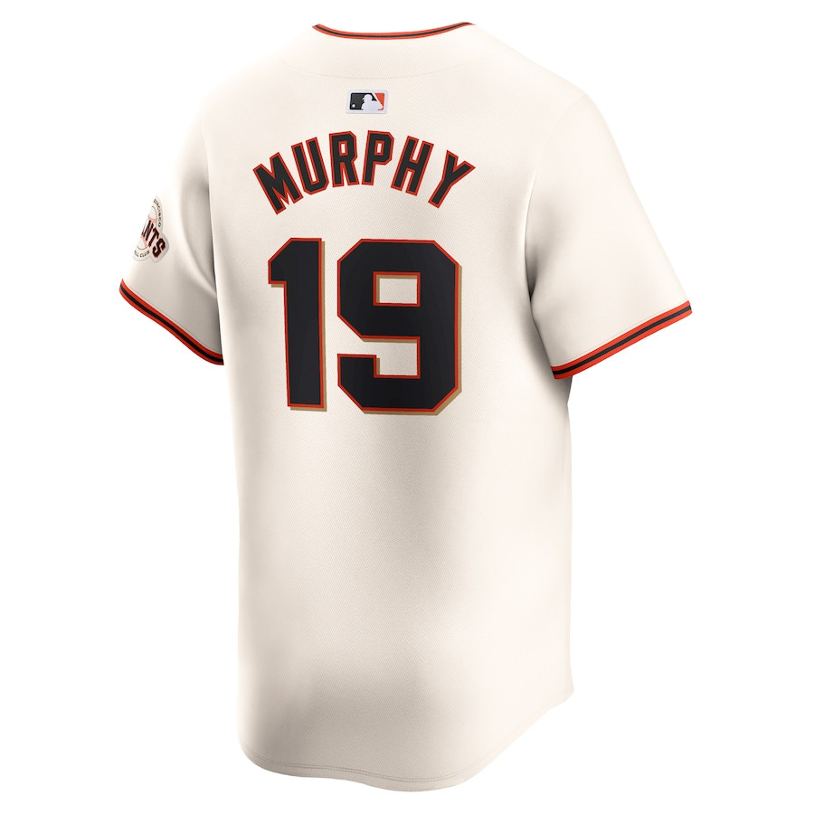 Tom Murphy 19 San Francisco Giants Home Limited Player Cream MLB Jersey Men's