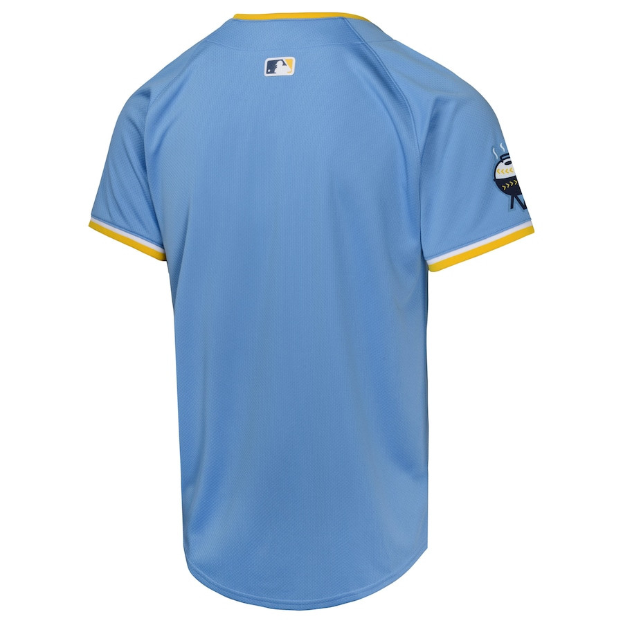Milwaukee Brewers City Connect Limited Powder Blue MLB Jersey Youth
