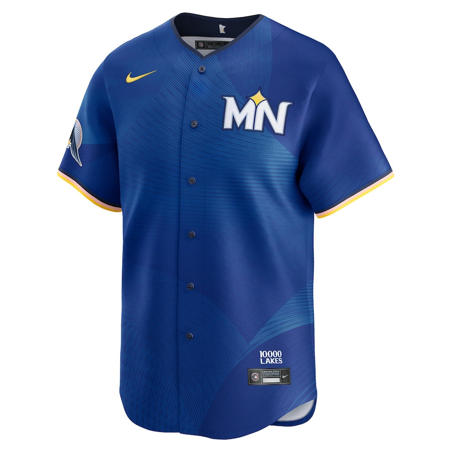 Byron Buxton 25 Minnesota Twins 2024 City Connect Limited Royal MLB Jersey Men's