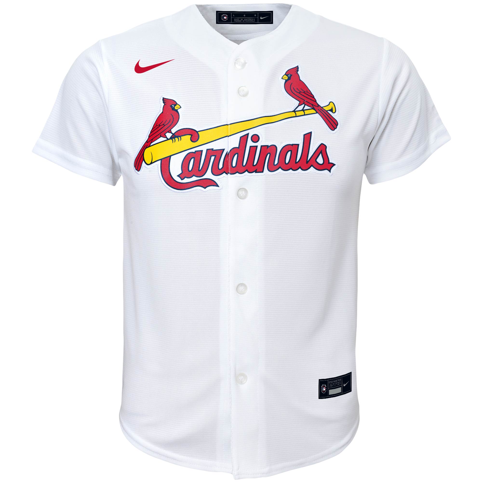St. Louis Cardinals White Home Team MLB Jersey Youth