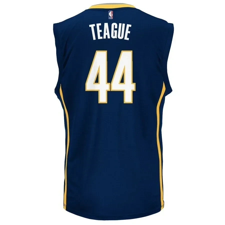 Jeff Teague Indiana Pacers Road Navy NBA Jersey Men's