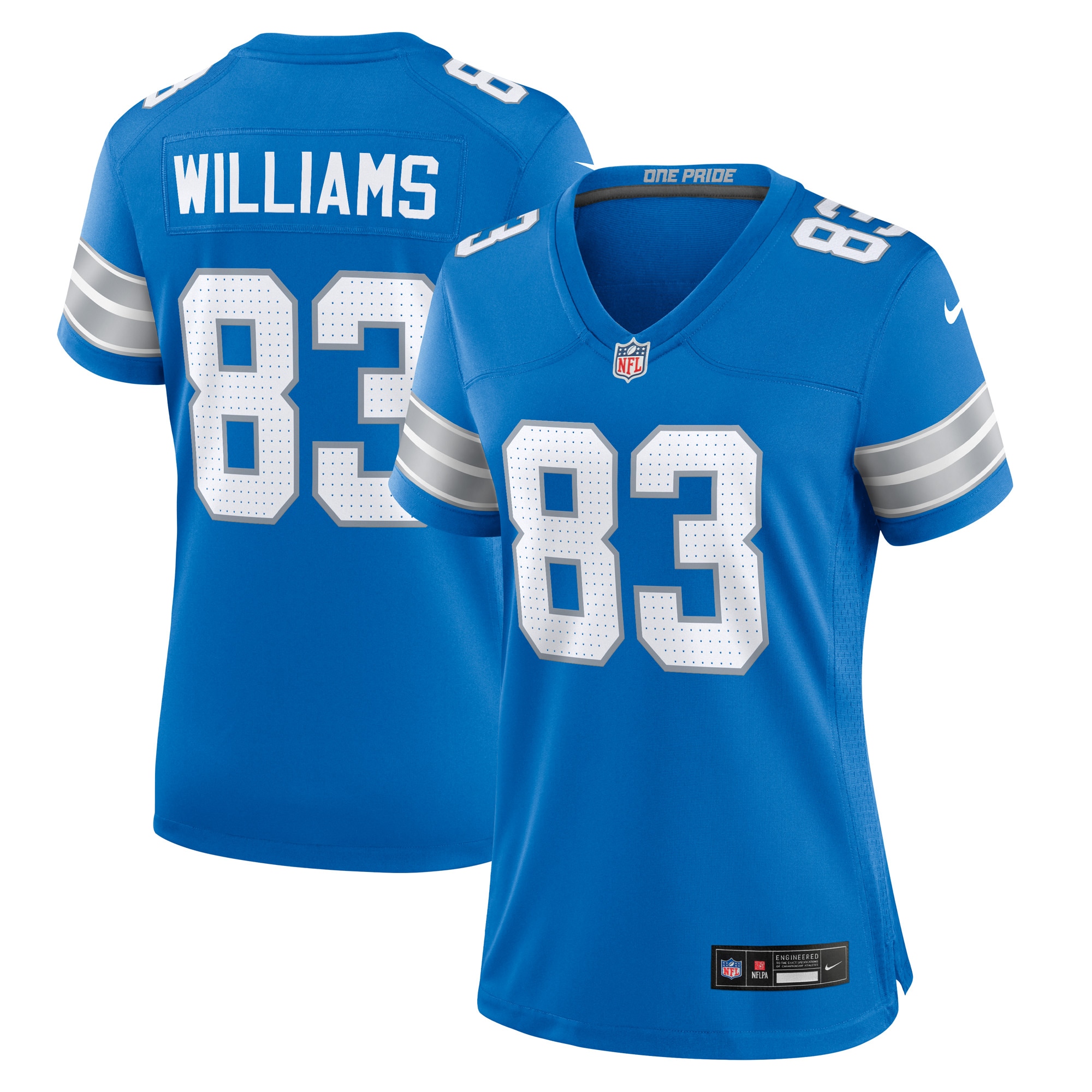 Detroit Lions Isaiah Williams Blue Game NFL Jersey Women's