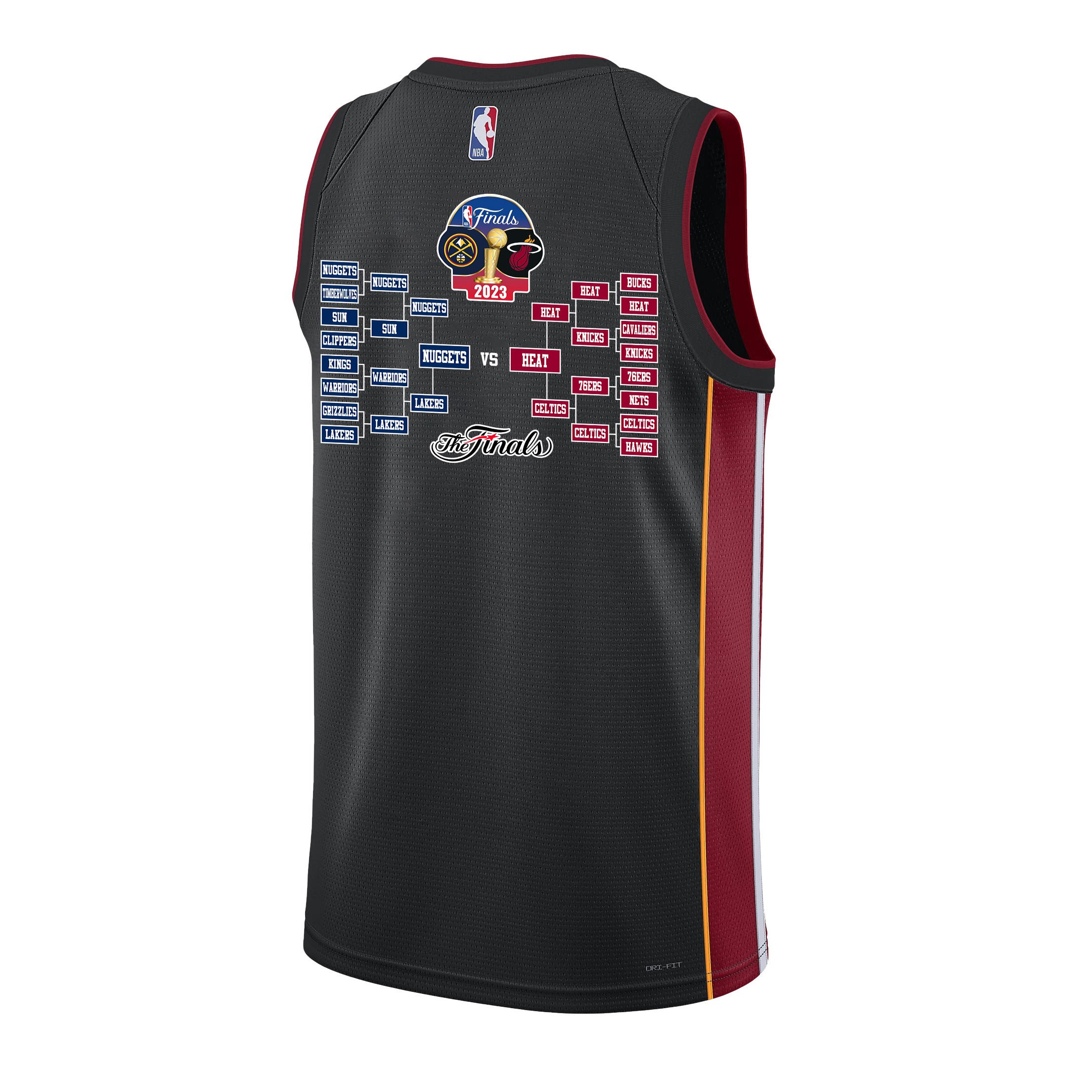 Miami Heat Lineup Road To The Final Champions 2023 Swingman Black NBA Jersey Men's
