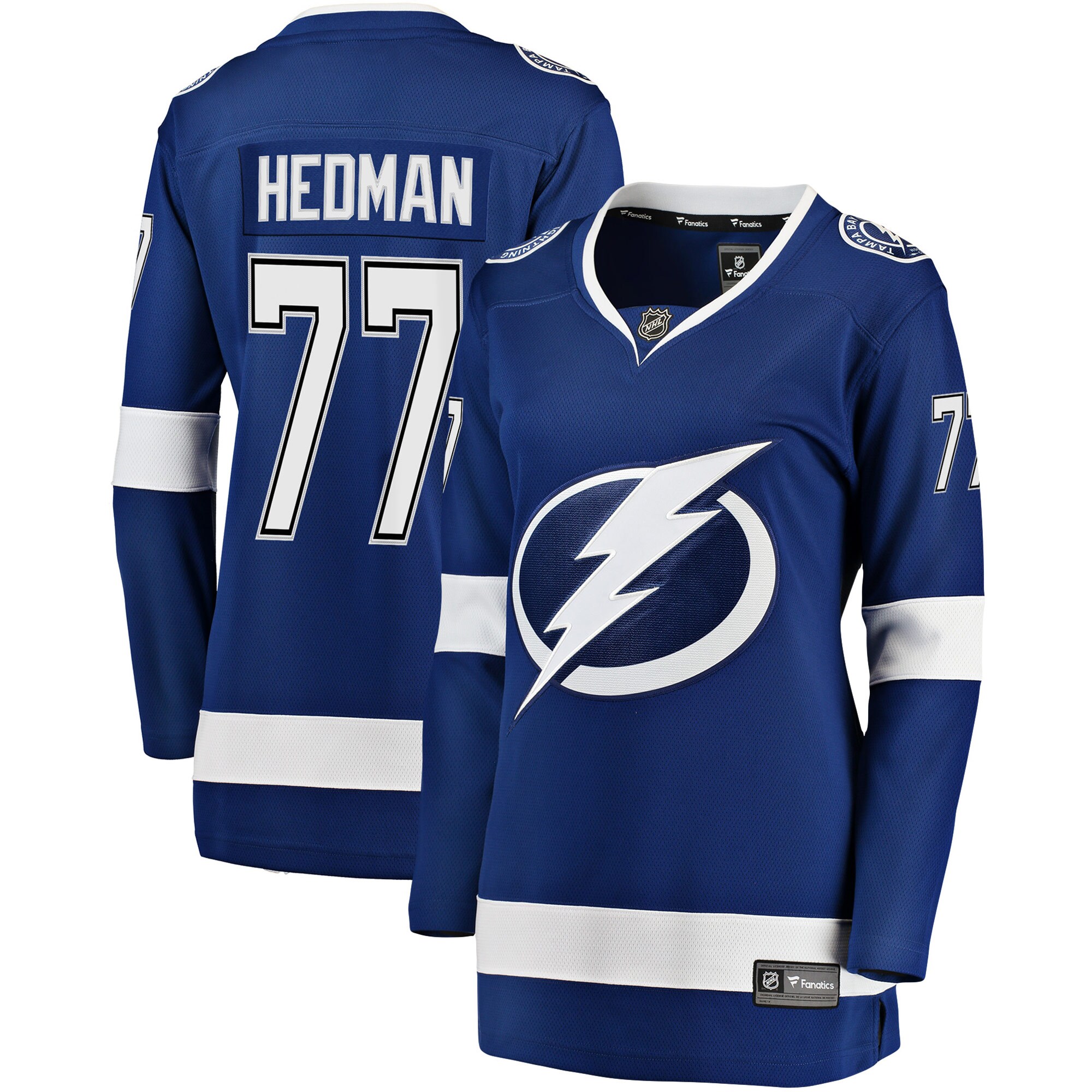 Tampa Bay Lightning Victor Hedman Blue Premier Breakaway Player NHL Jersey Women's