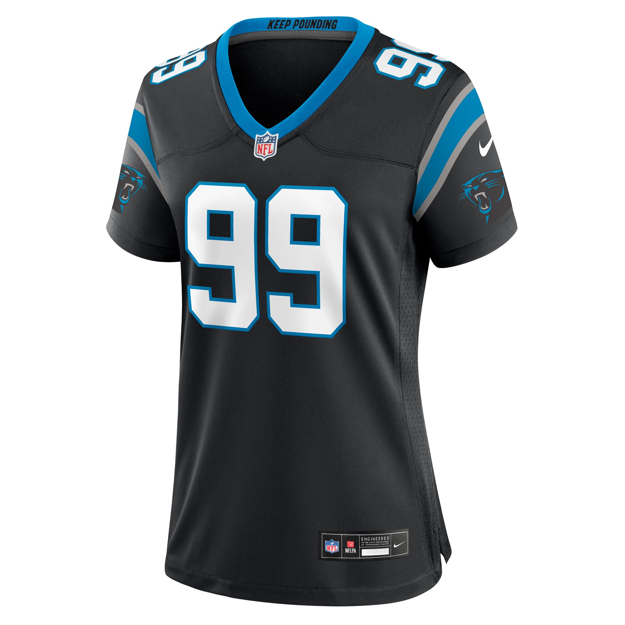 Carolina Panthers Shy Tuttle Black Game NFL Jersey Women's