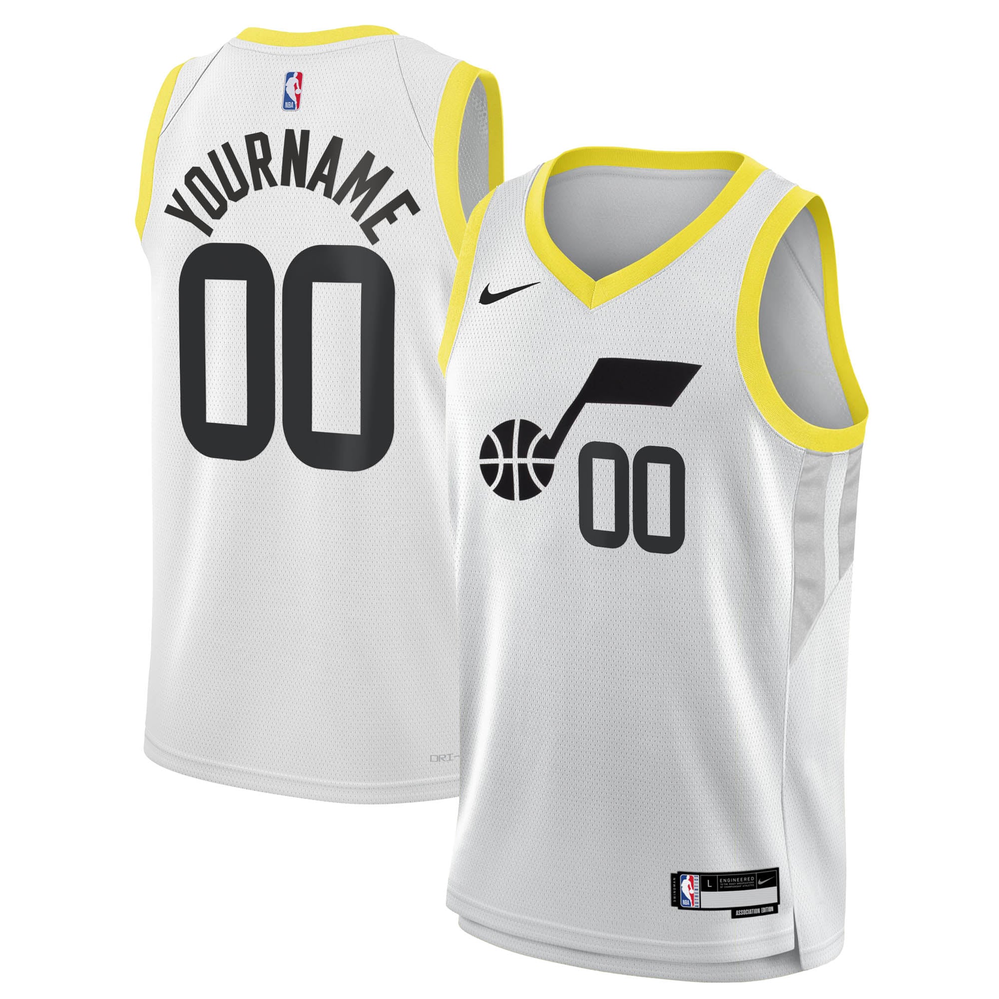 Utah Jazz Association Swingman Custom NBA Jersey Youth