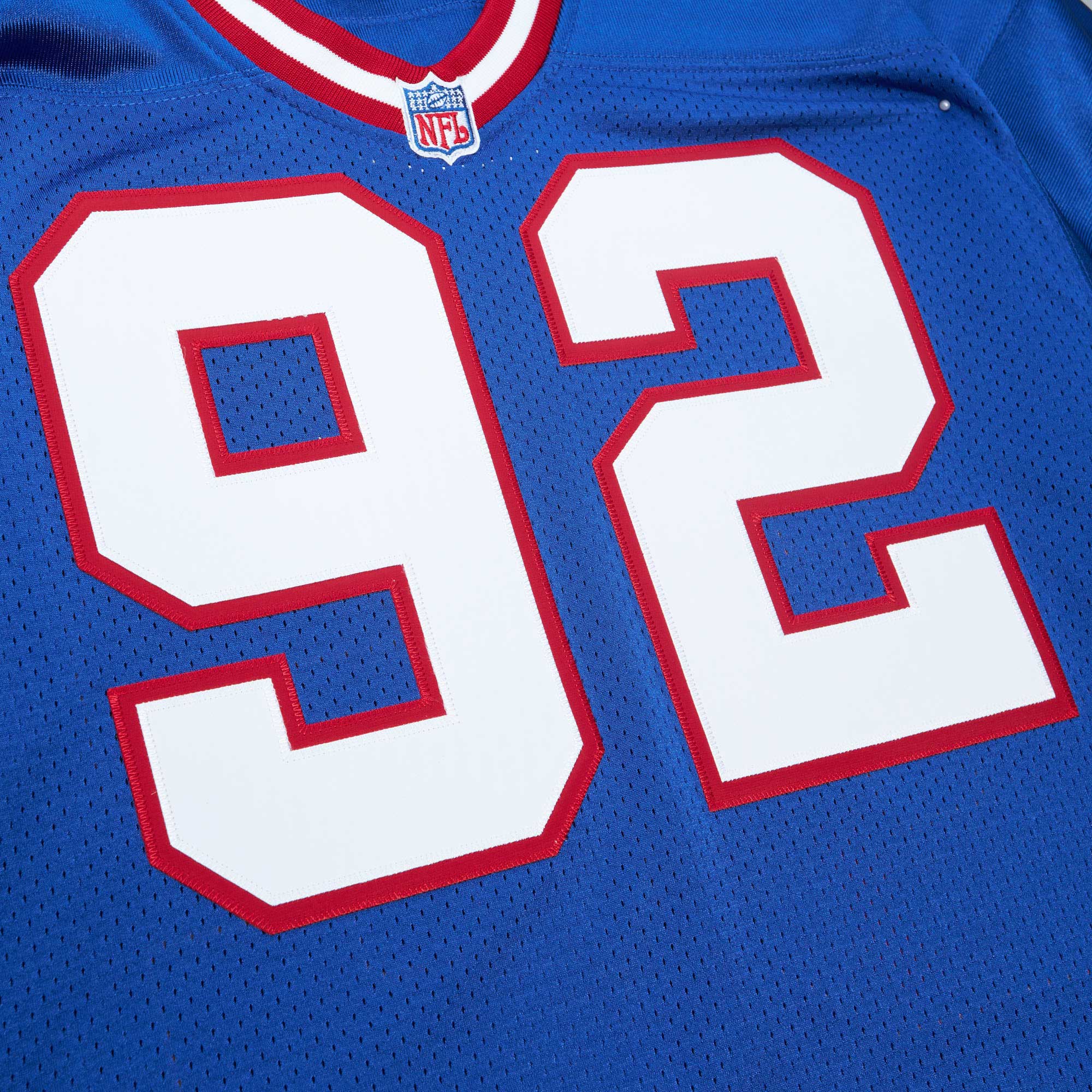 New York Giants 1993 Michael Strahan Mitchell Ness Royal Throwback Retired Player NFL Jersey Men's