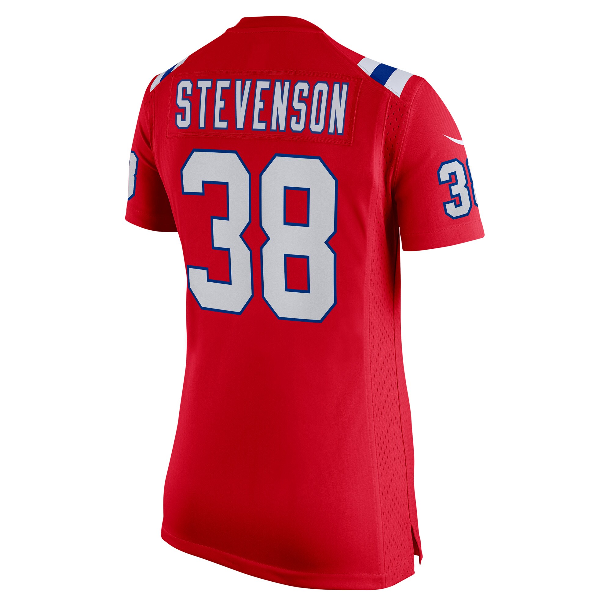New England Patriots Rhamondre Stevenson Red Alternate Game Player NFL Jersey Women's