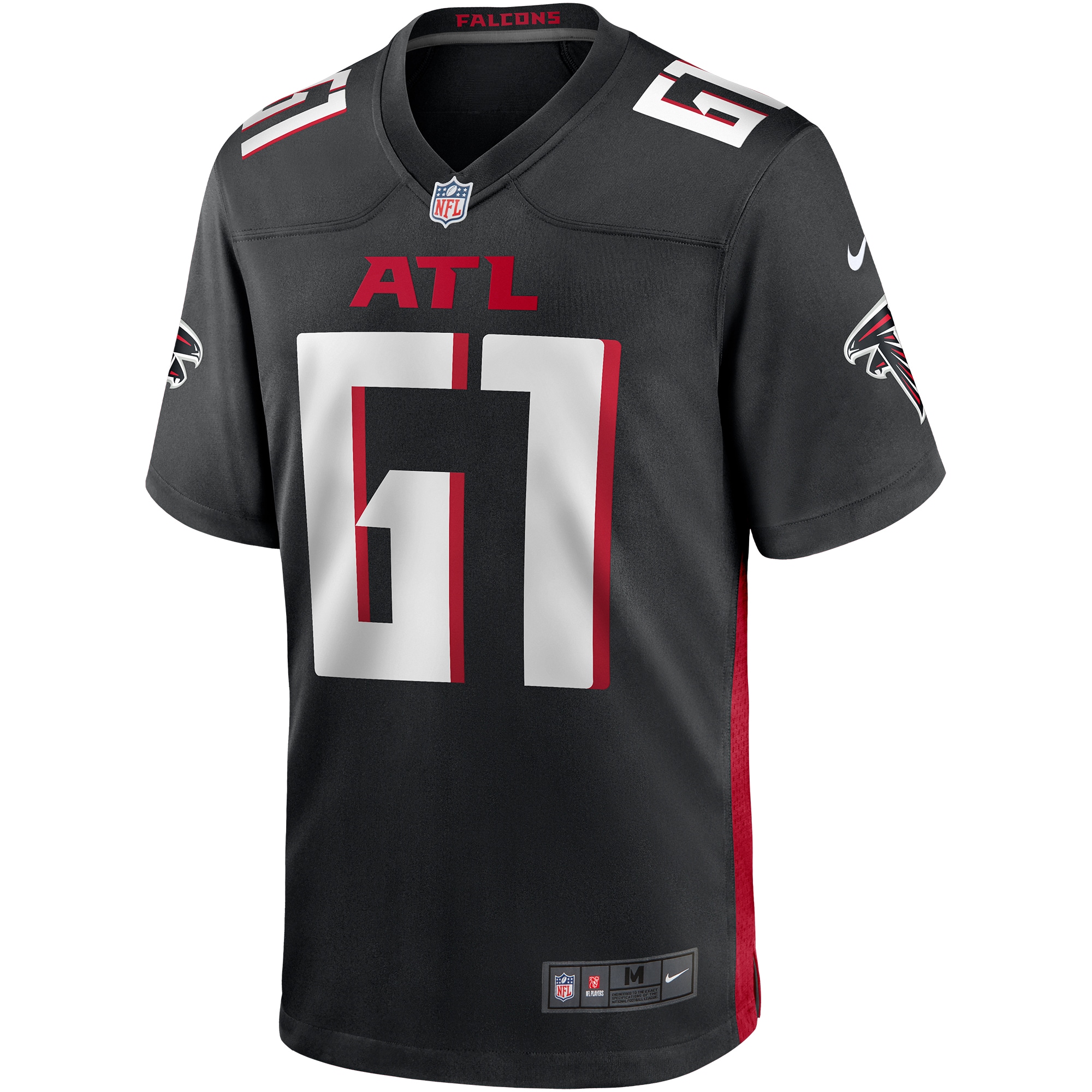 Atlanta Falcons Matt Hennessy Black Player Game NFL Jersey Men's