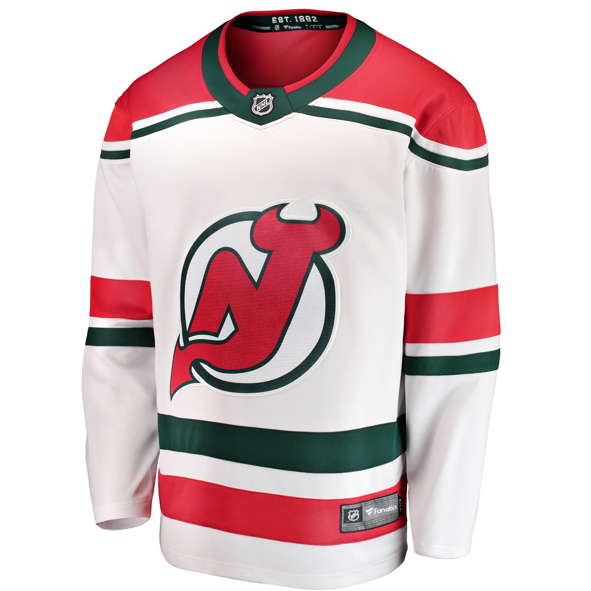 New Jersey Devils White Alternate Breakaway NHL Jersey Men's