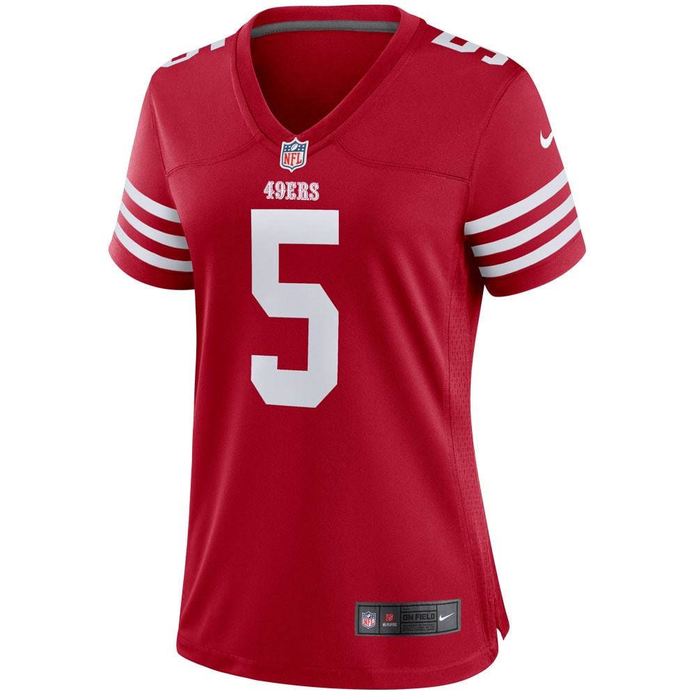 San Francisco 49ers Trey Lance Scarlet Player NFL Jersey Women's