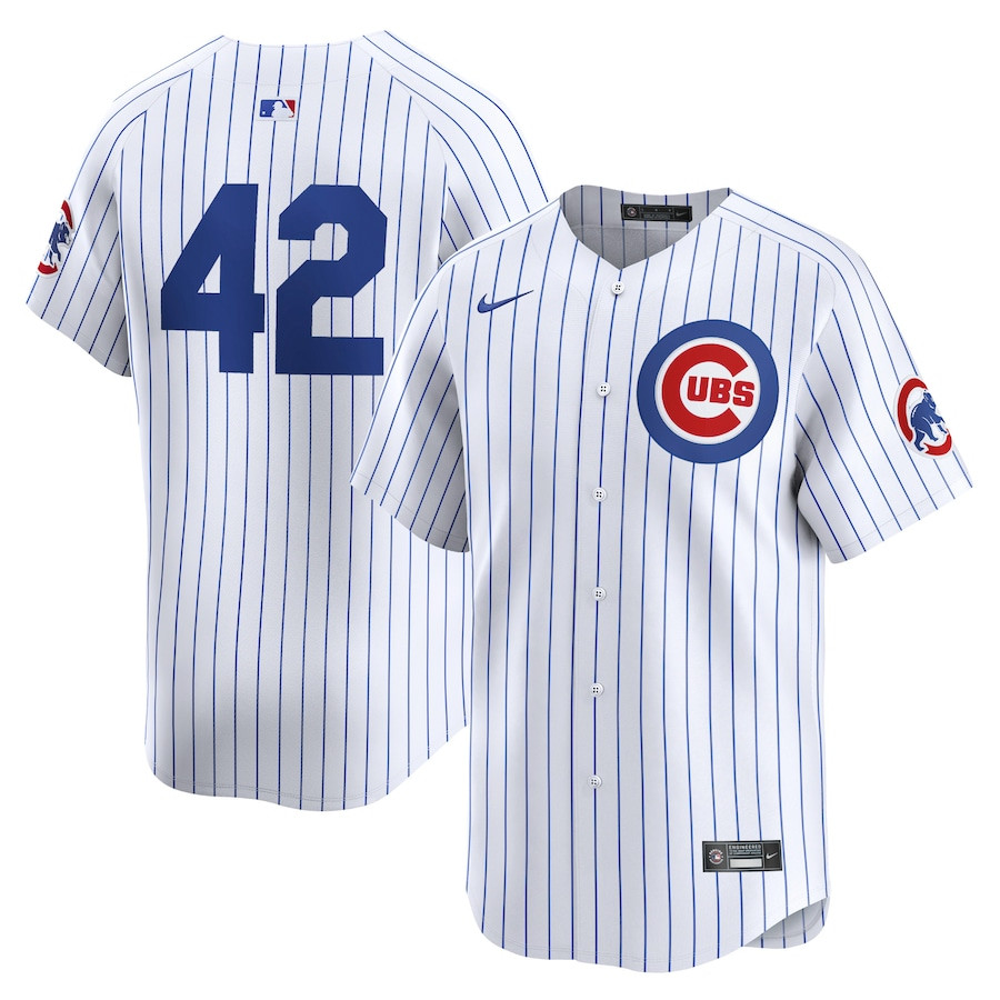 Chicago Cubs 2024 Jackie Robinson Day Home Limited White MLB Jersey Men's