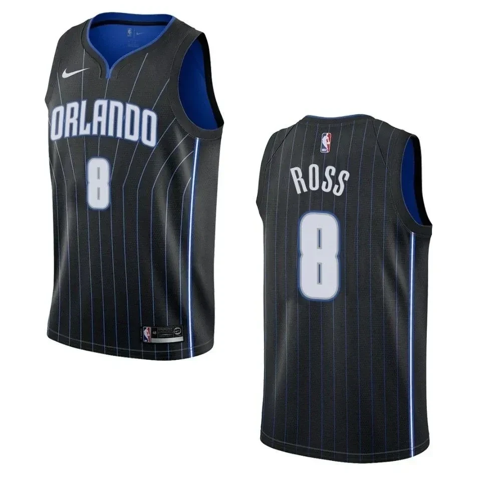Orlando Magicc 8 Terrence Ross Statement Swingman Black NBA Jersey Men's