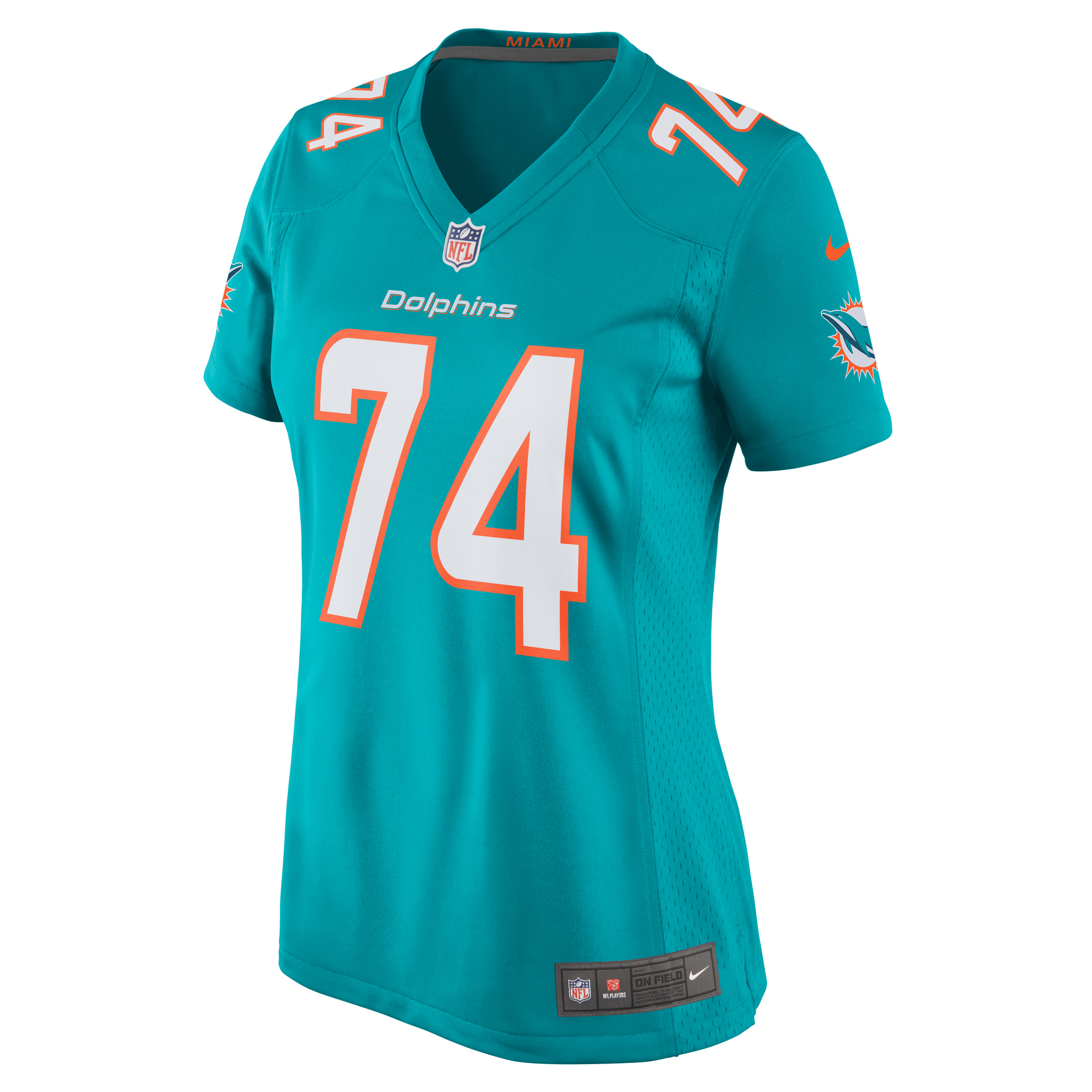 Miami Dolphins Liam Eichenberg Aqua Game NFL Jersey Women's