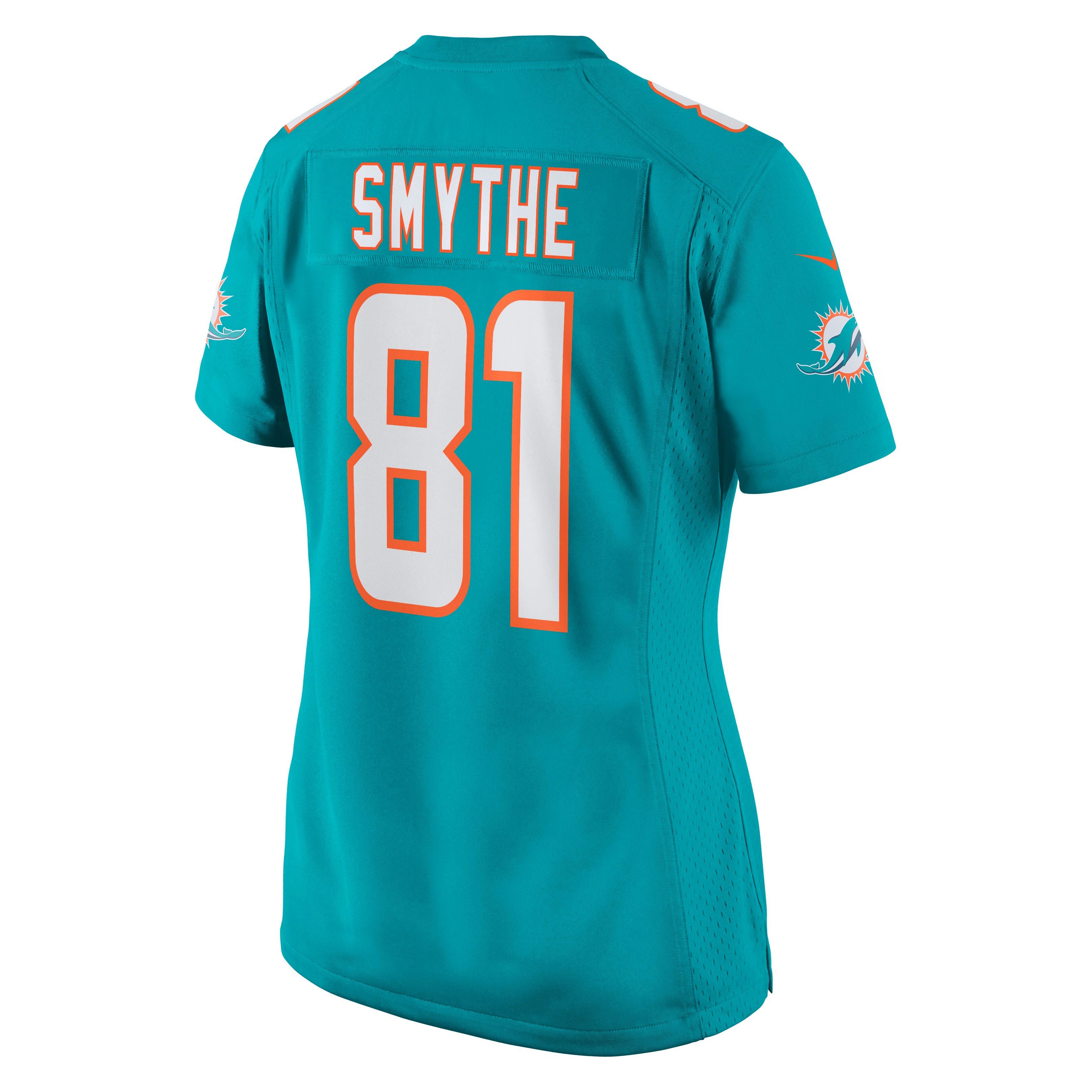 Miami Dolphins Durham Smythe Aqua Game NFL Jersey Women's