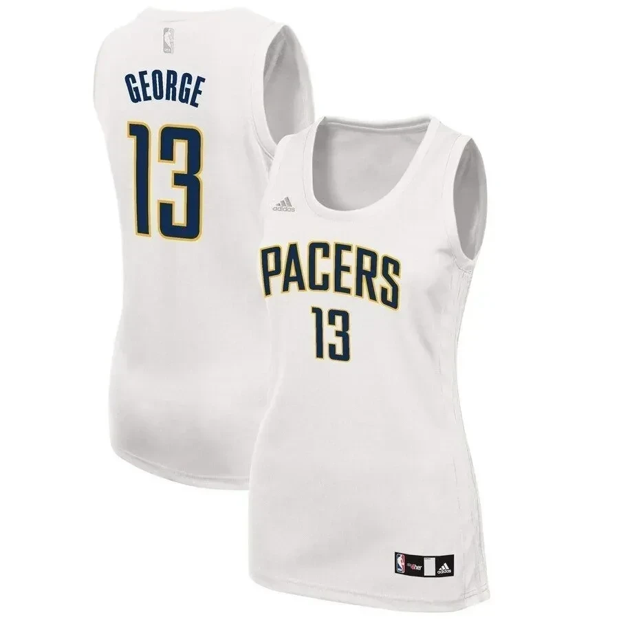 Paul George Indiana Pacers Fashion White NBA Jersey Women's