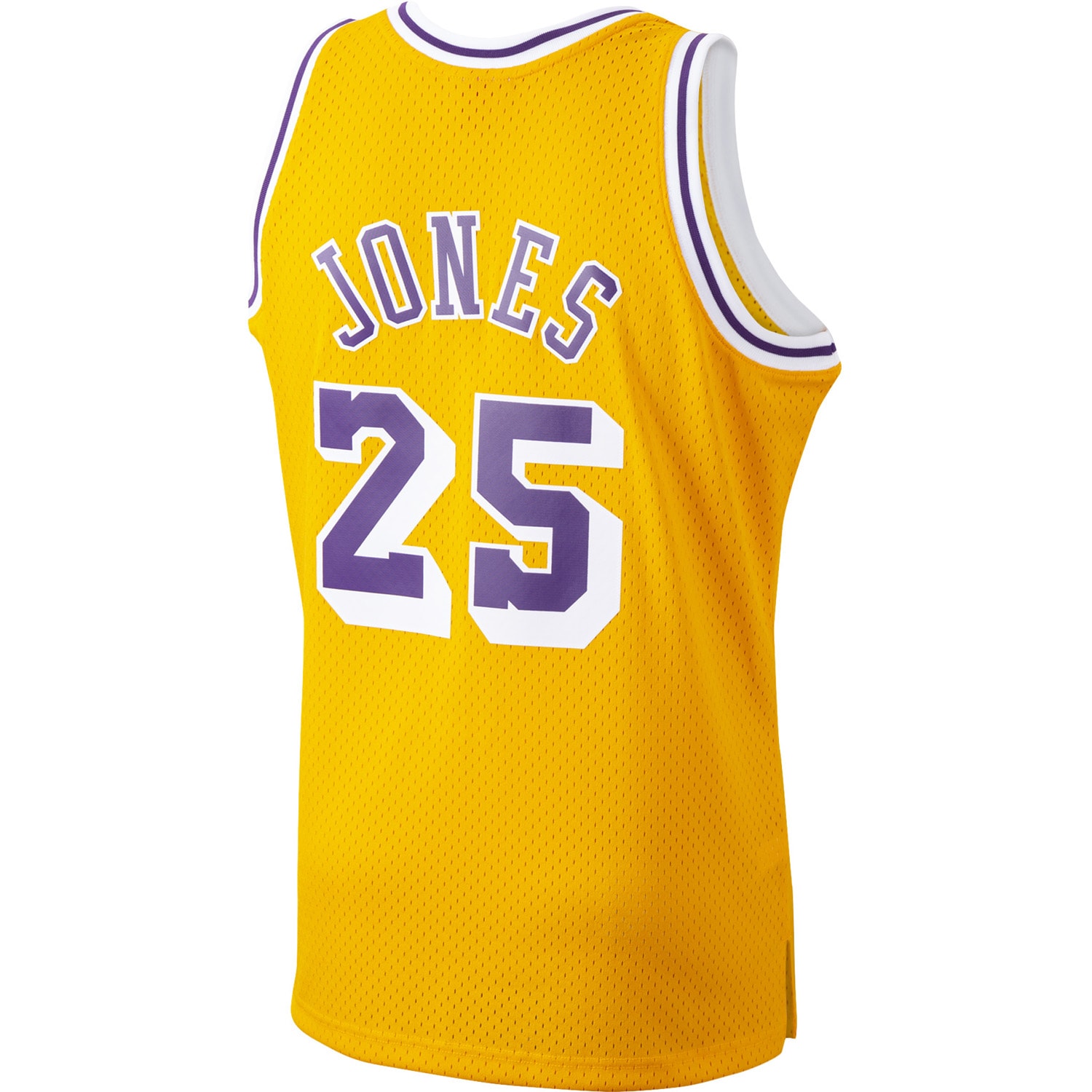 Mitchell Ness Ed Jones Gold Los Angeles Lakers 1994-95 Hardwood Classics Swingman Player NBA Jersey Men's