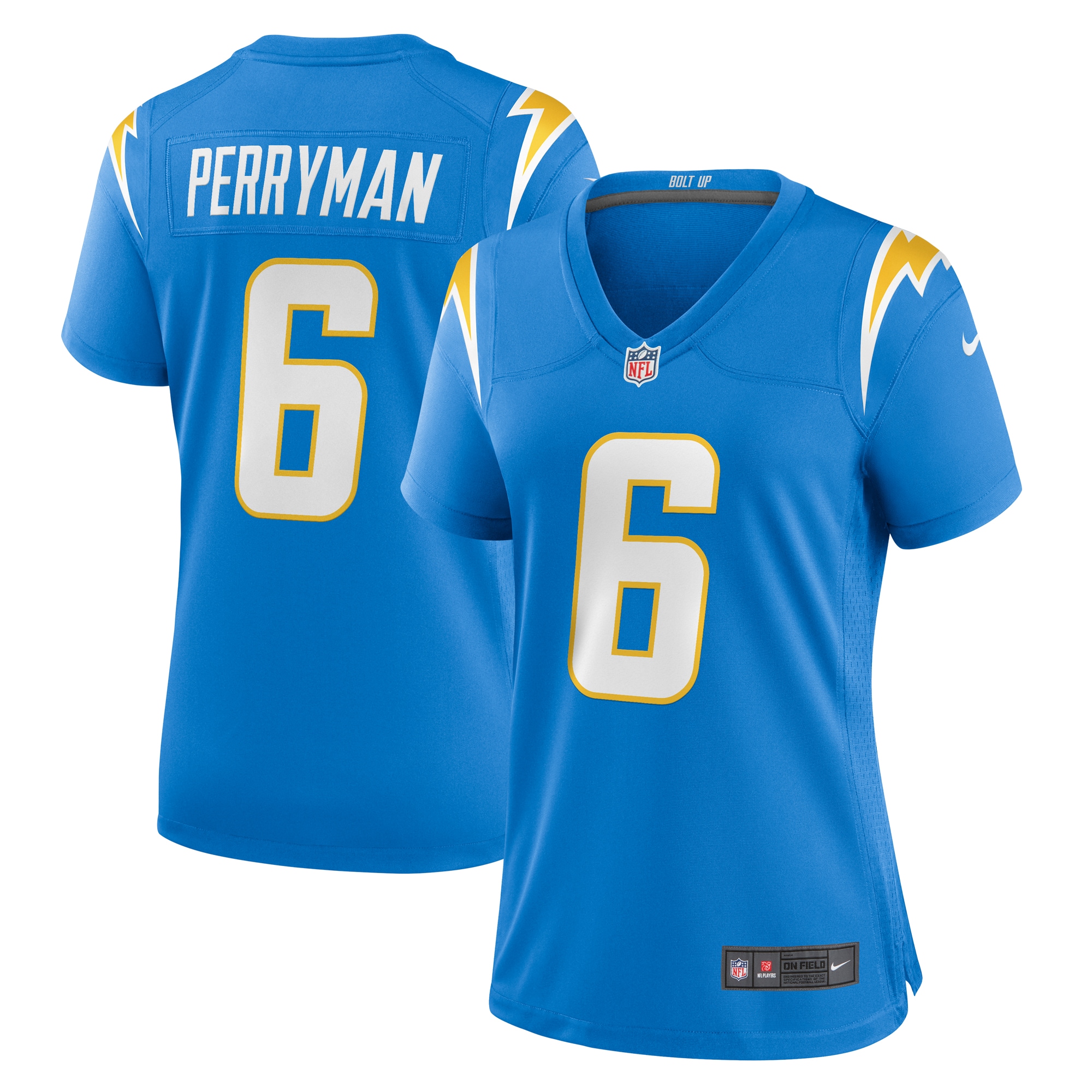 Los Angeles Chargers Denzel Perryman Powder Blue Game NFL Jersey Women's