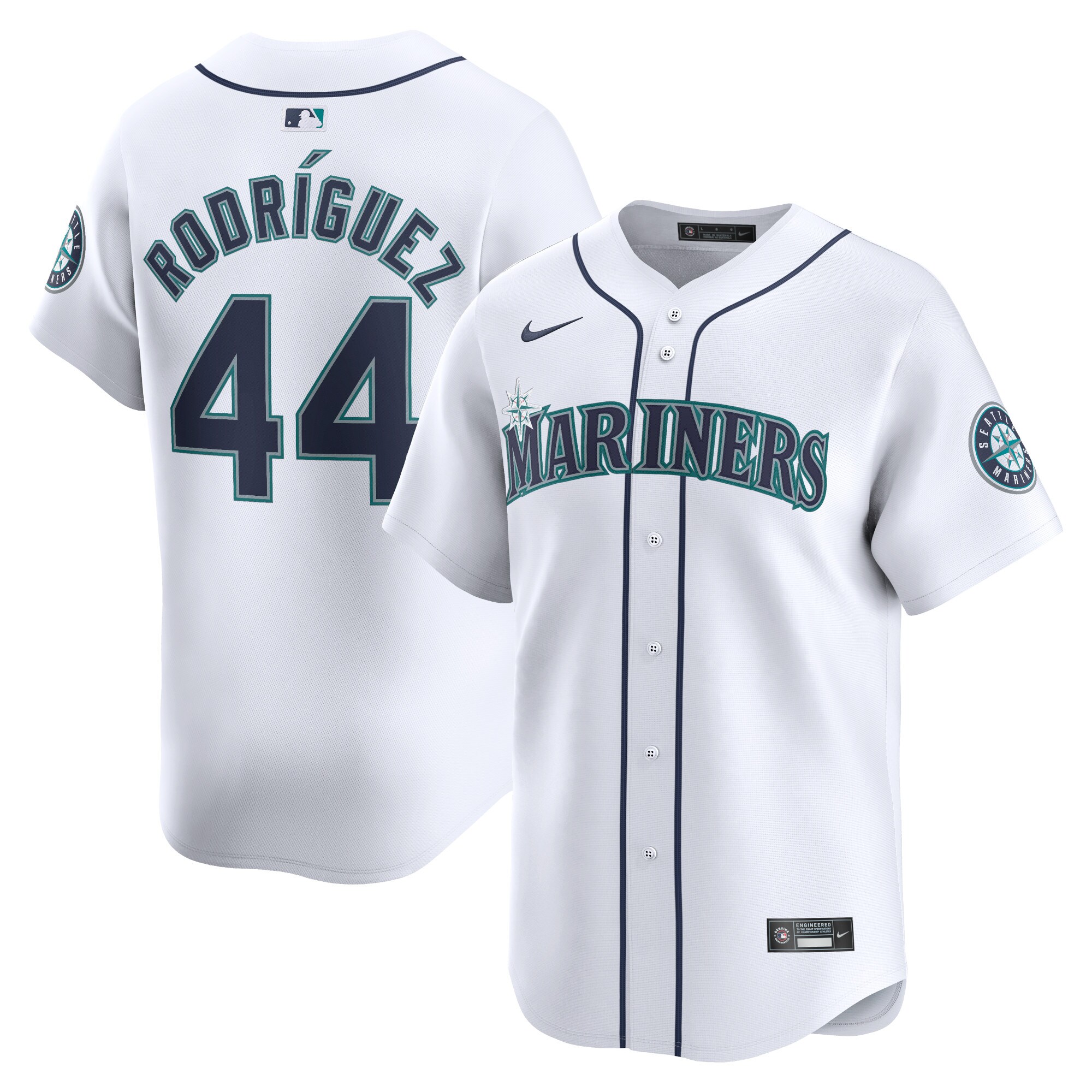 Seattle Mariners Julio Rodr?guez White Home Limited Player MLB Jersey Men's