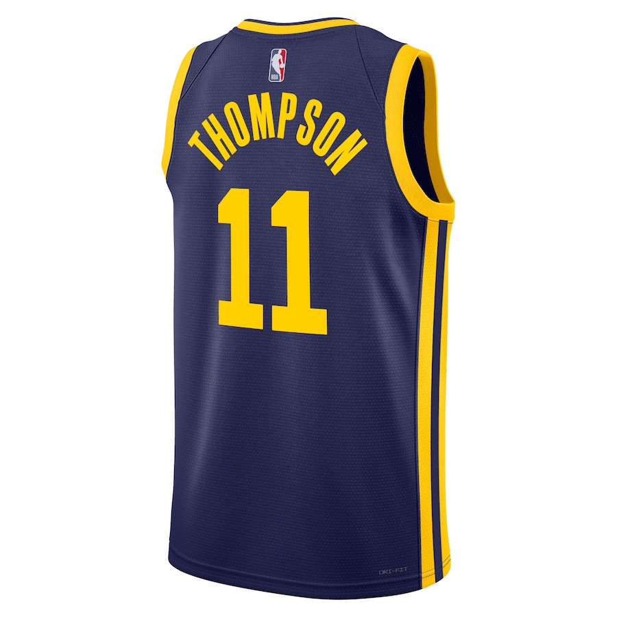 Klay Thompson 11 Golden State Warriors Unisex Swingman Statement Edition Navy NBA Jersey Unisex