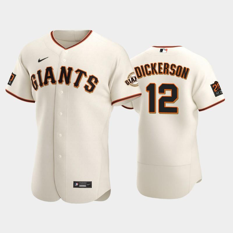San Francisco Giants 12 Alex Dickerson Cream Home MLB Jersey Men's