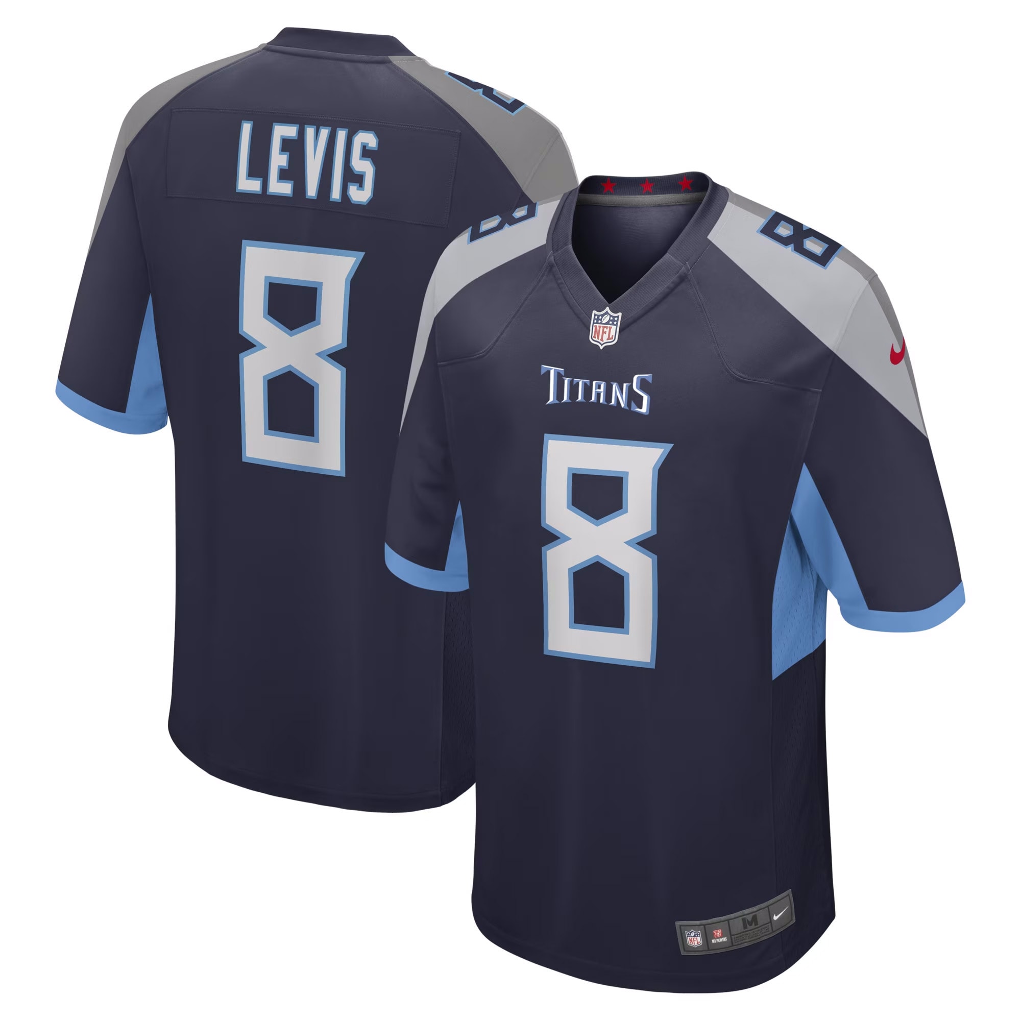 Tennessee Titans Will Levis Navy Game NFL Jersey Youth