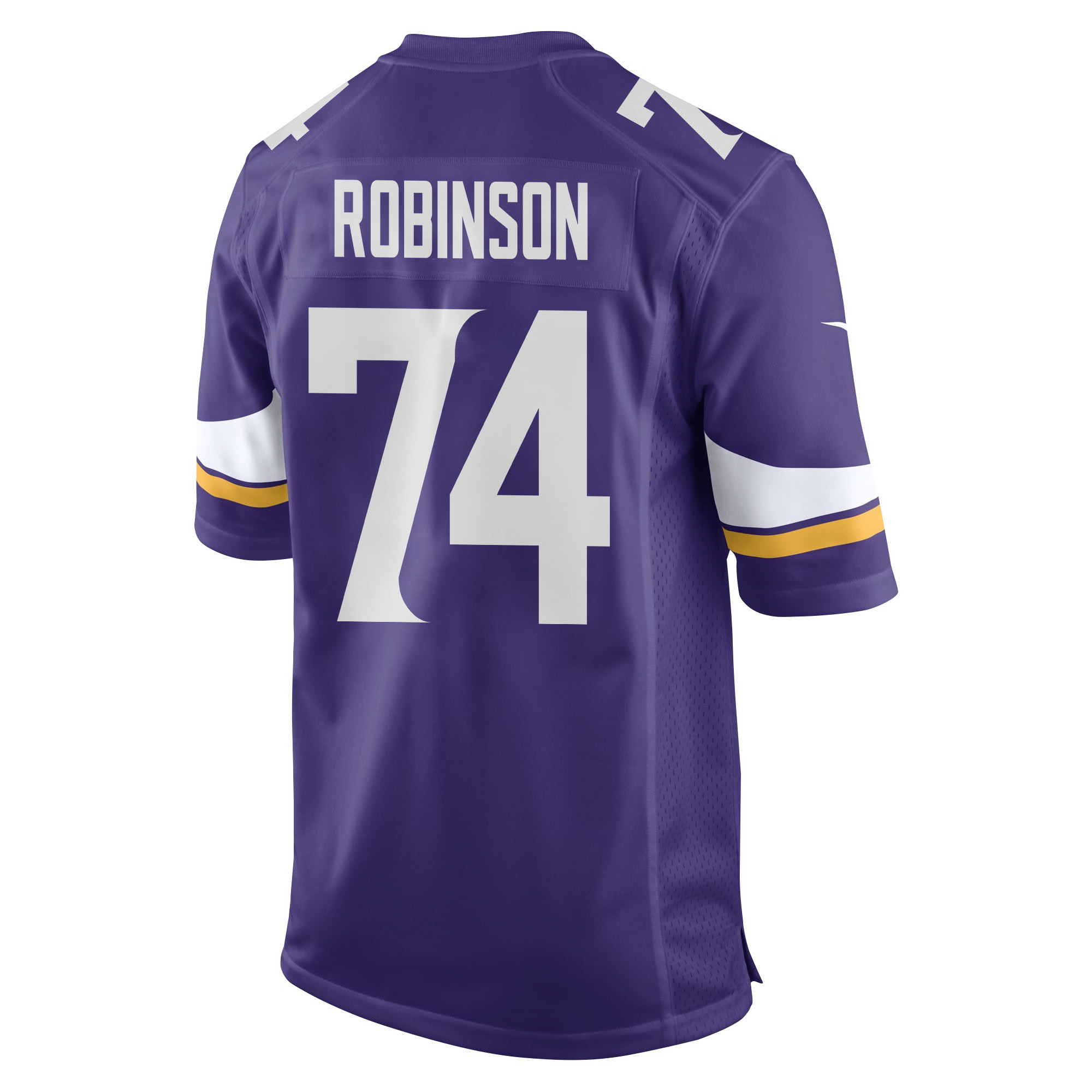 Cam Robinson 74 Minnesota Vikings Super Bowl LIX New Orleans Patch Game Purple NFL Jersey Men's