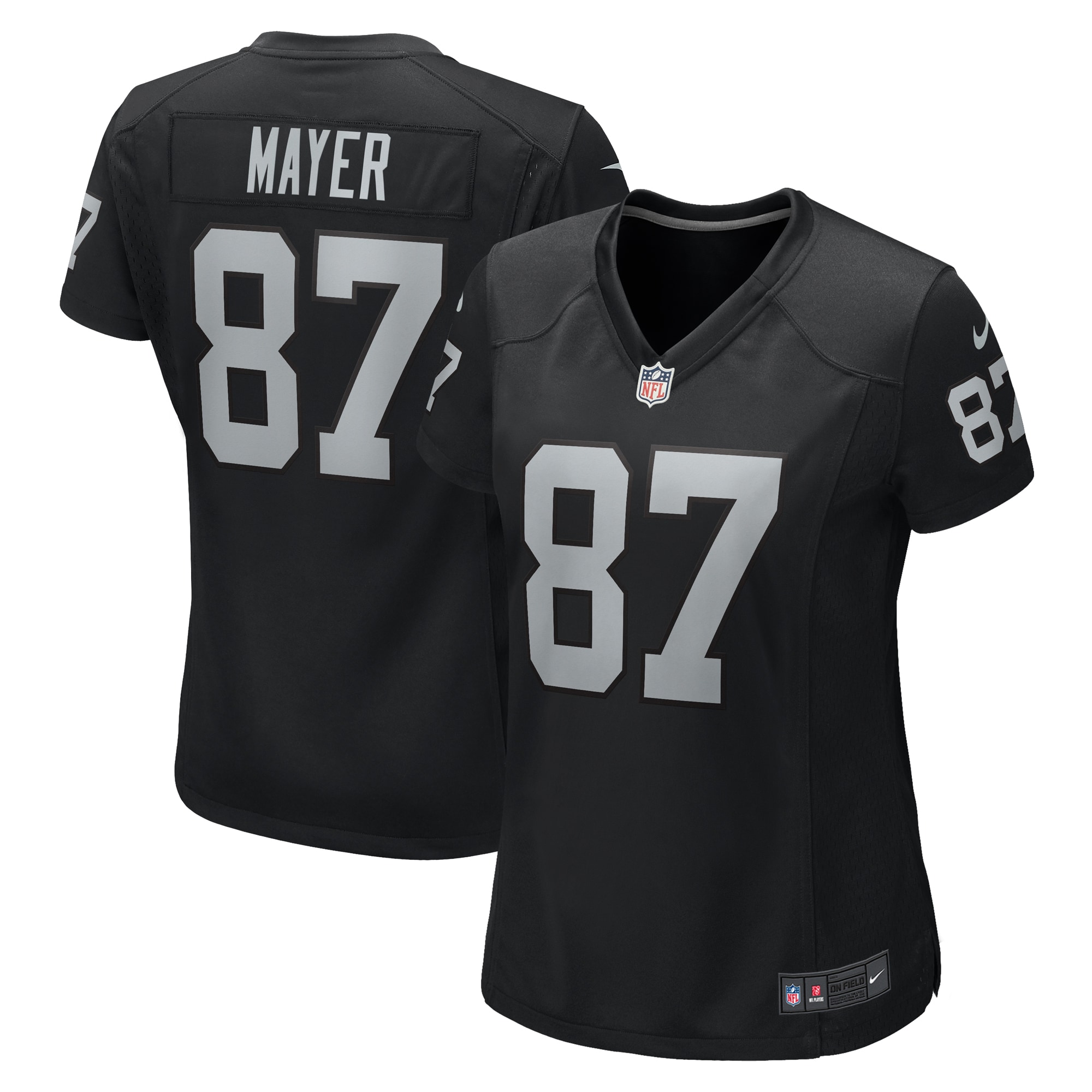 Las Vegas Raiders Michael Mayer Black Game NFL Jersey Women's
