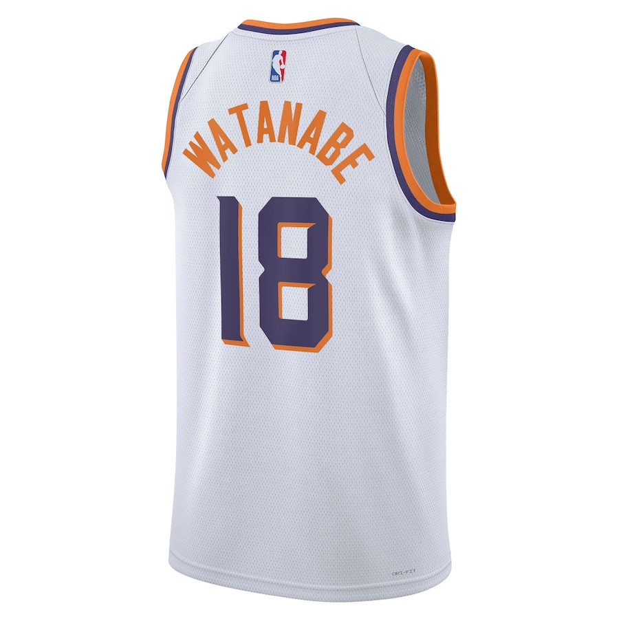 Yuta Watanabe 18 Phoenix Suns 2023/24 Swingman Association Editio White NBA Jersey Men's