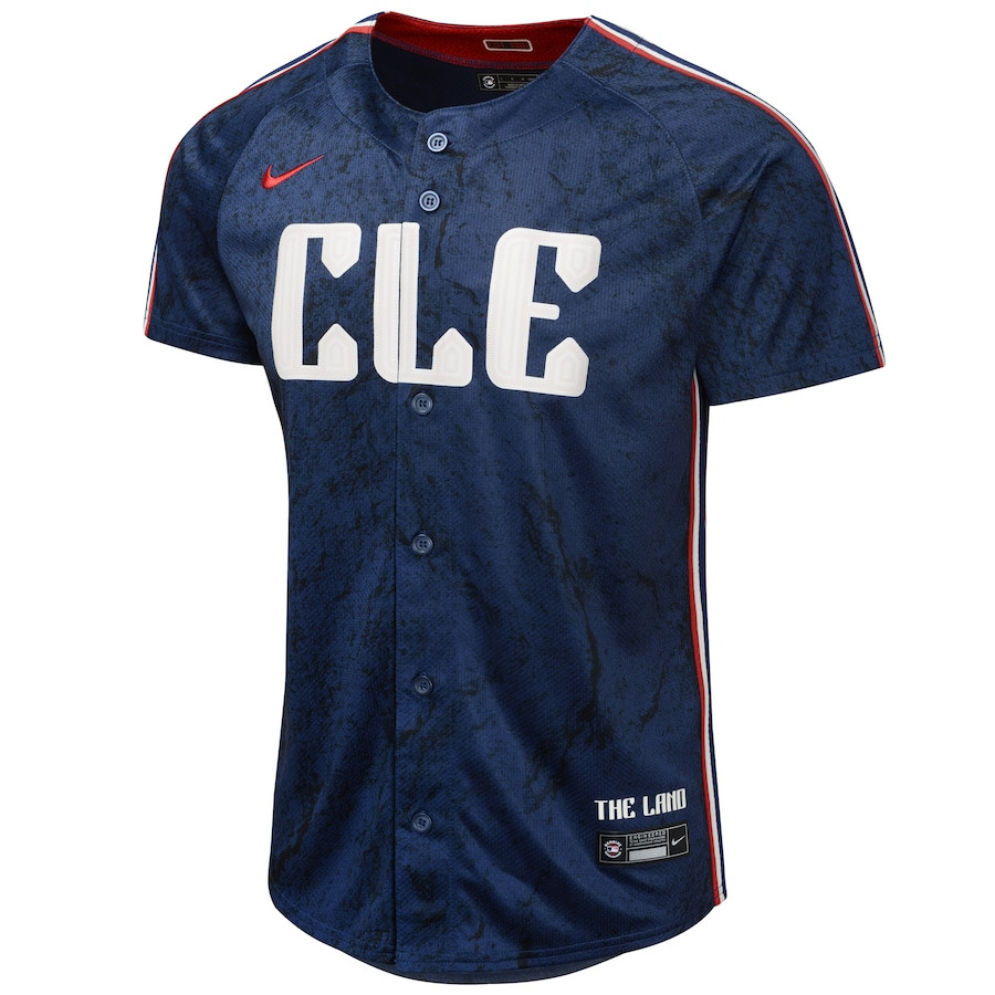Jose Ramirez 11 Cleveland Guardians 2024 City Connect Limited Navy MLB Jersey Youth