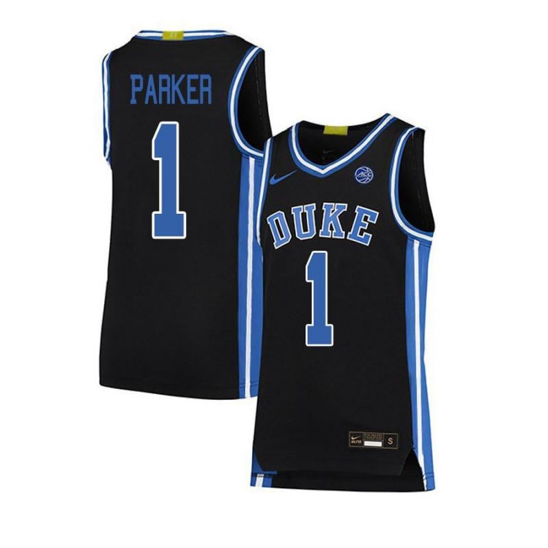 1 Jabari Parker Black Elite Duke Blue Devils NCAA Jersey Men's