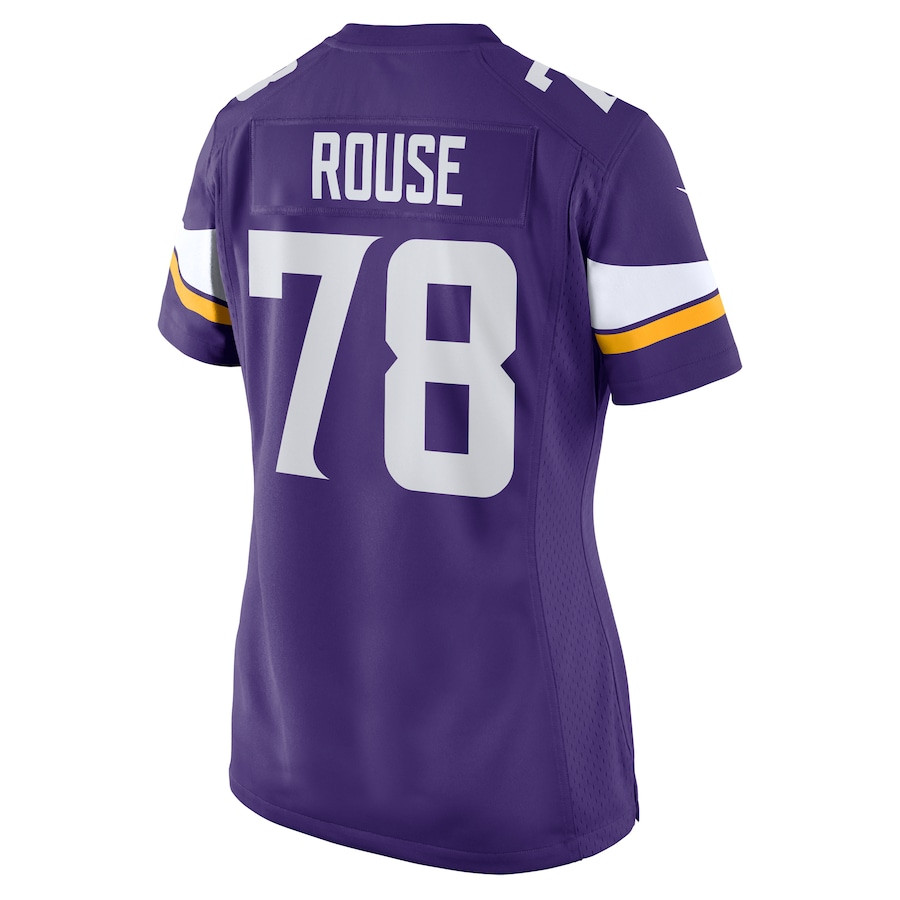 Walter Rouse 78 Minnesota Vikings Game Purple NFL Jersey Women's