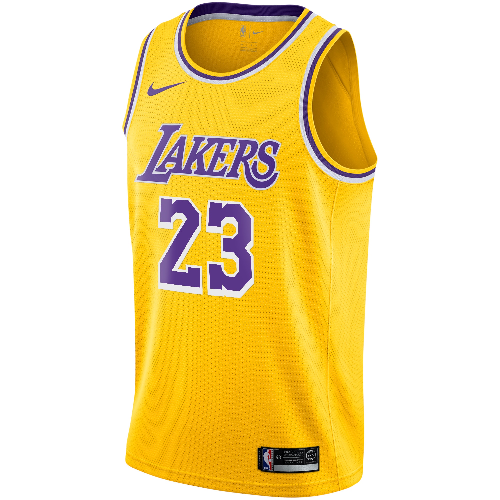 Los Angeles Lakers Icon Swingman LeBron Jame NBA Jersey Youth