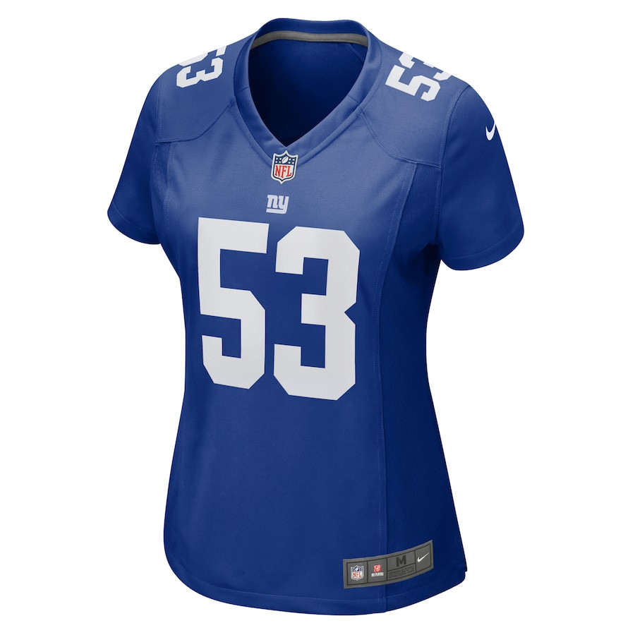 Darius Muasau 53 New York Giants Game Royal NFL Jersey Women's
