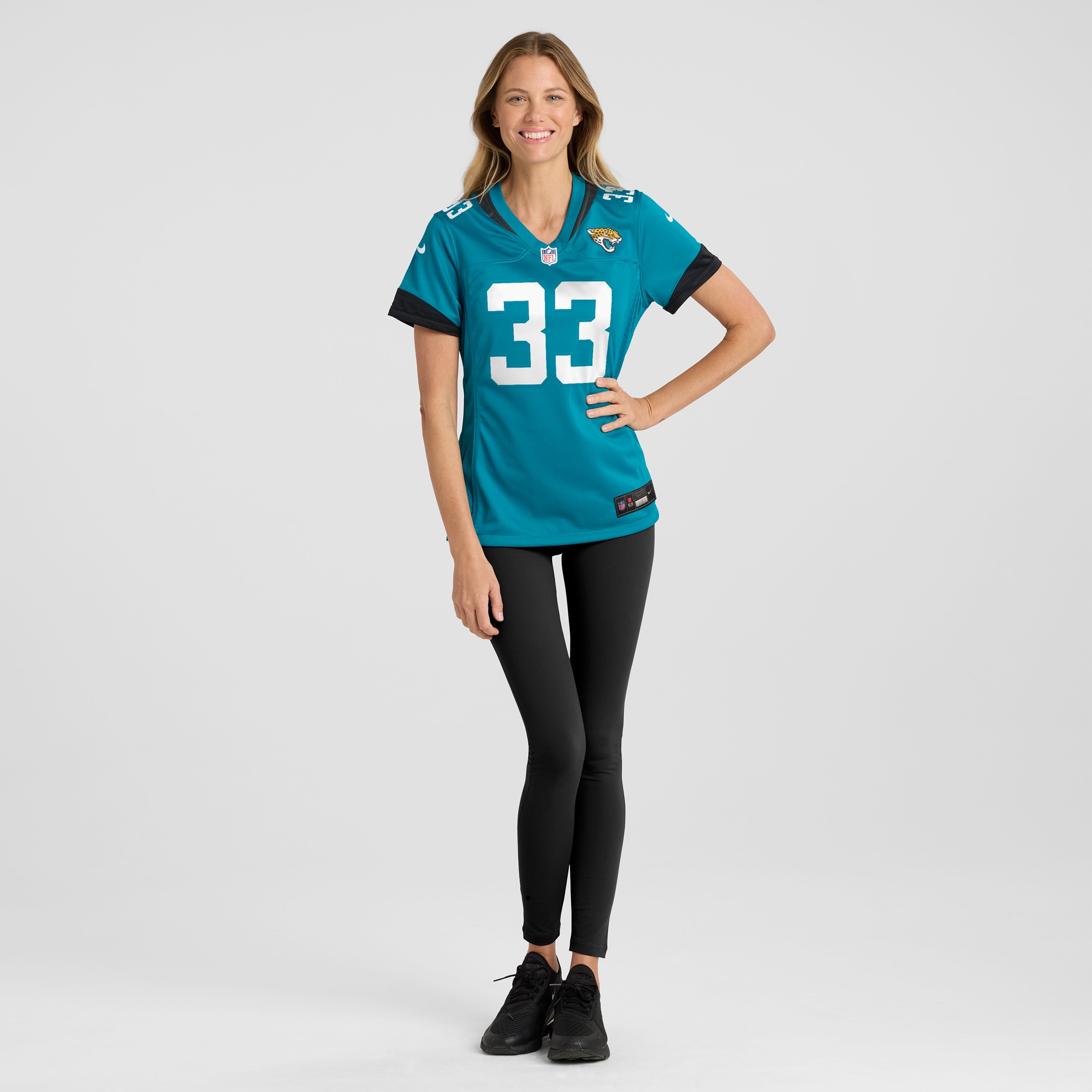 Jacksonville Jaguars Devin Lloyd Teal Player Game NFL Jersey Women's