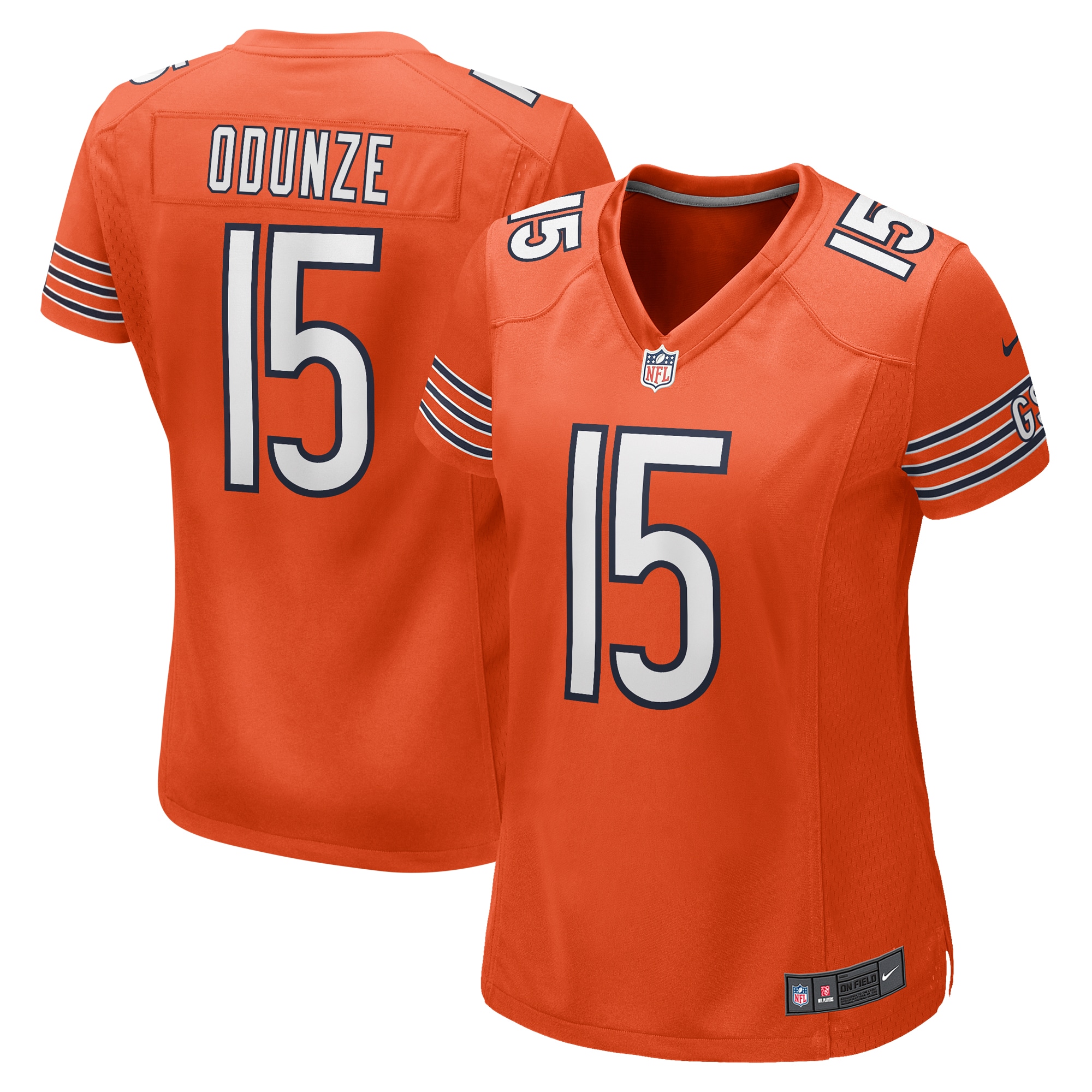 Chicago Bears Rome Odunze Orange Alternate Game NFL Jersey Women's