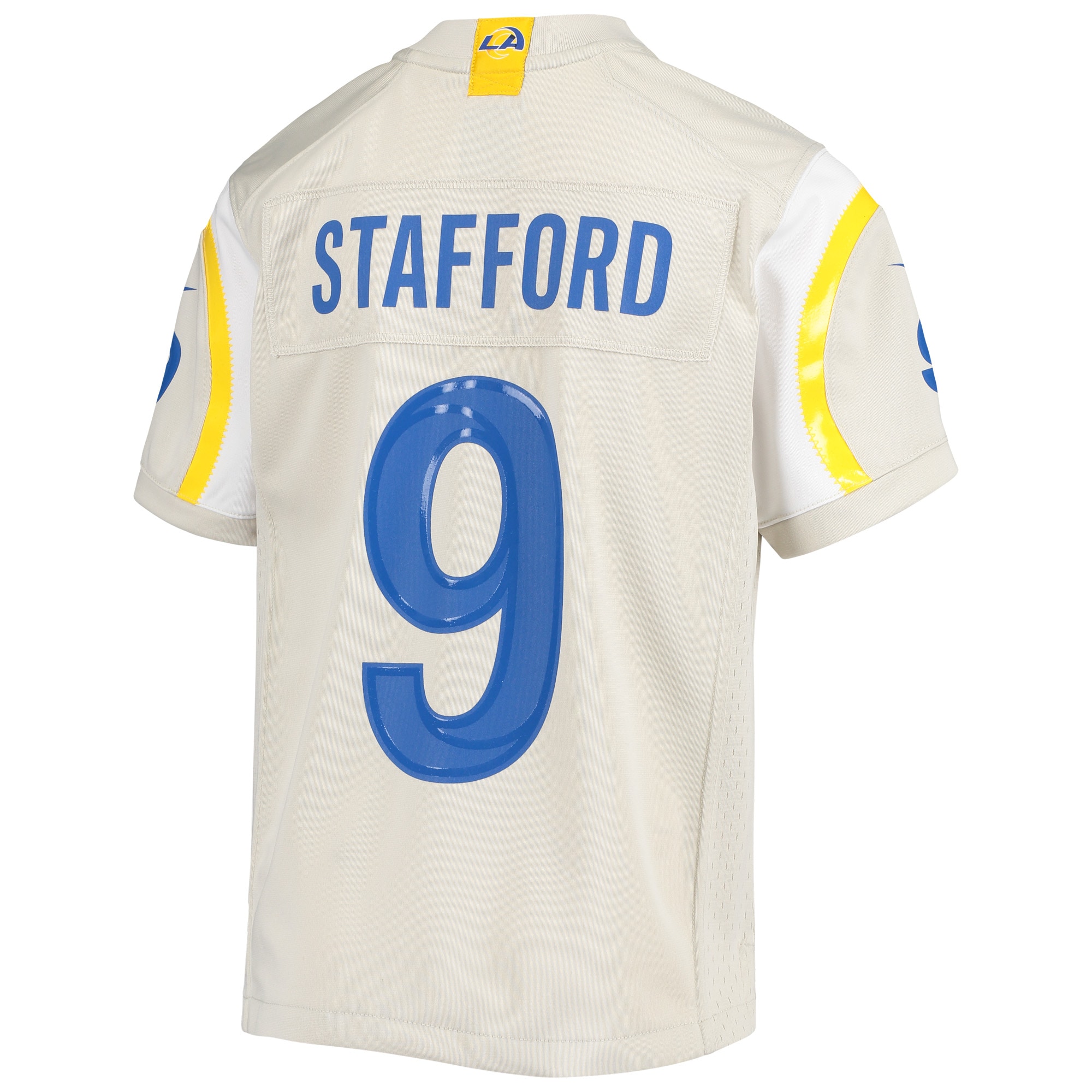 Los Angeles Rams Matthew Stafford Cream Game NFL Jersey Youth