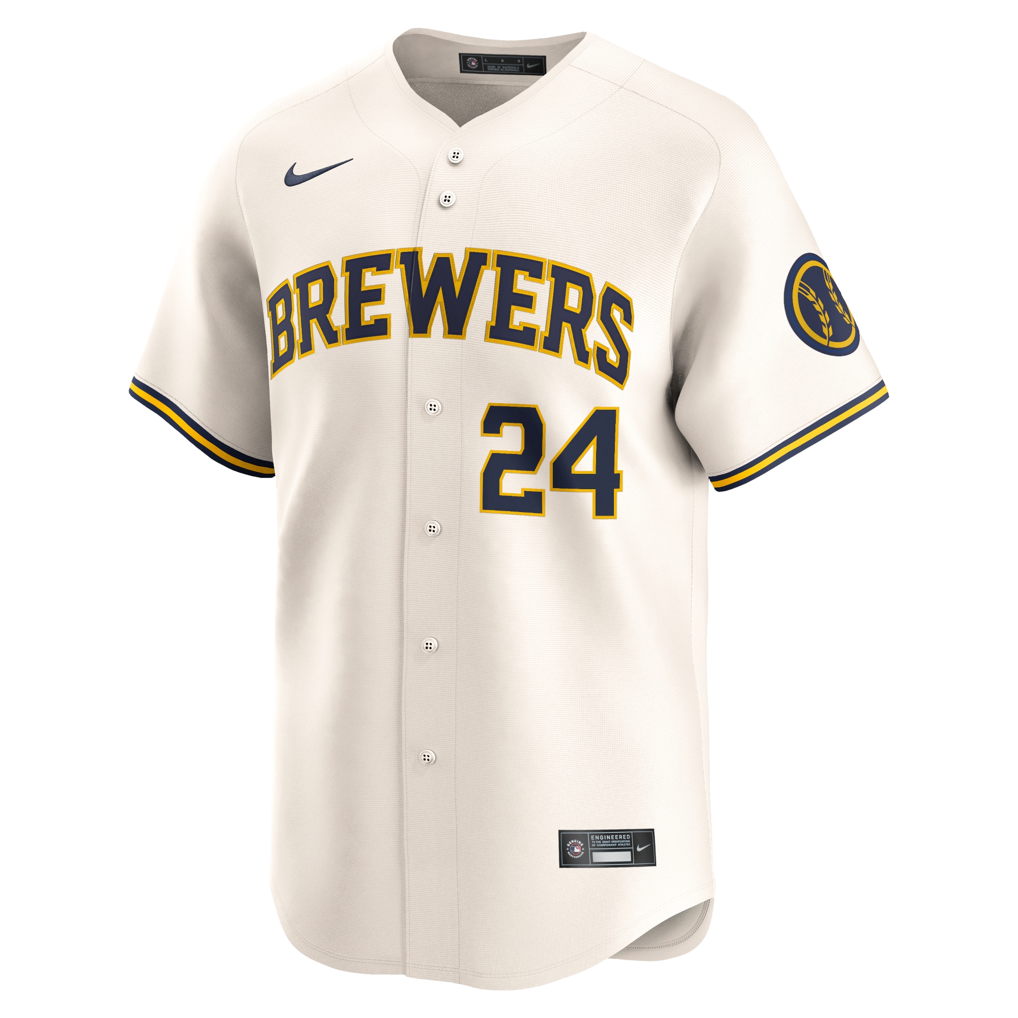 Milwaukee Brewers William Contreras Cream Home Limited Player MLB Jersey Men's