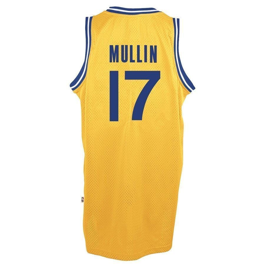 Chris Mullin Golden State Warriors Hardwood Classics Swingman Gold NBA Jersey Men's