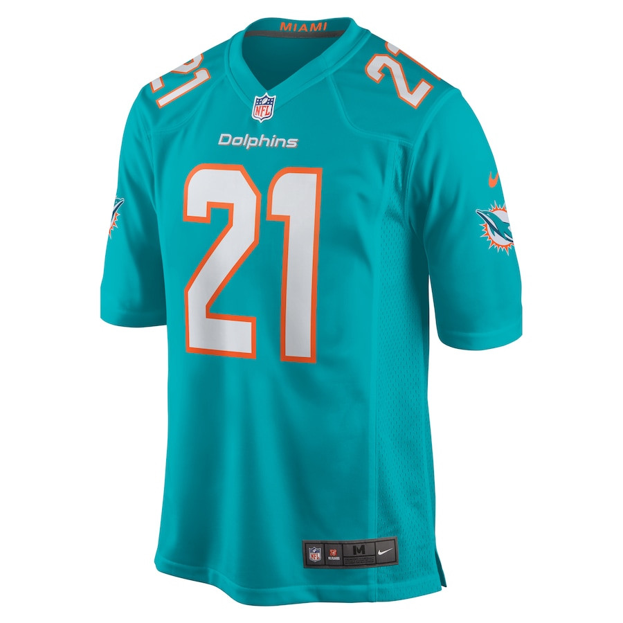Jordan Poyer 21 Miami Dolphins Game Aqua NFL Jersey Men's
